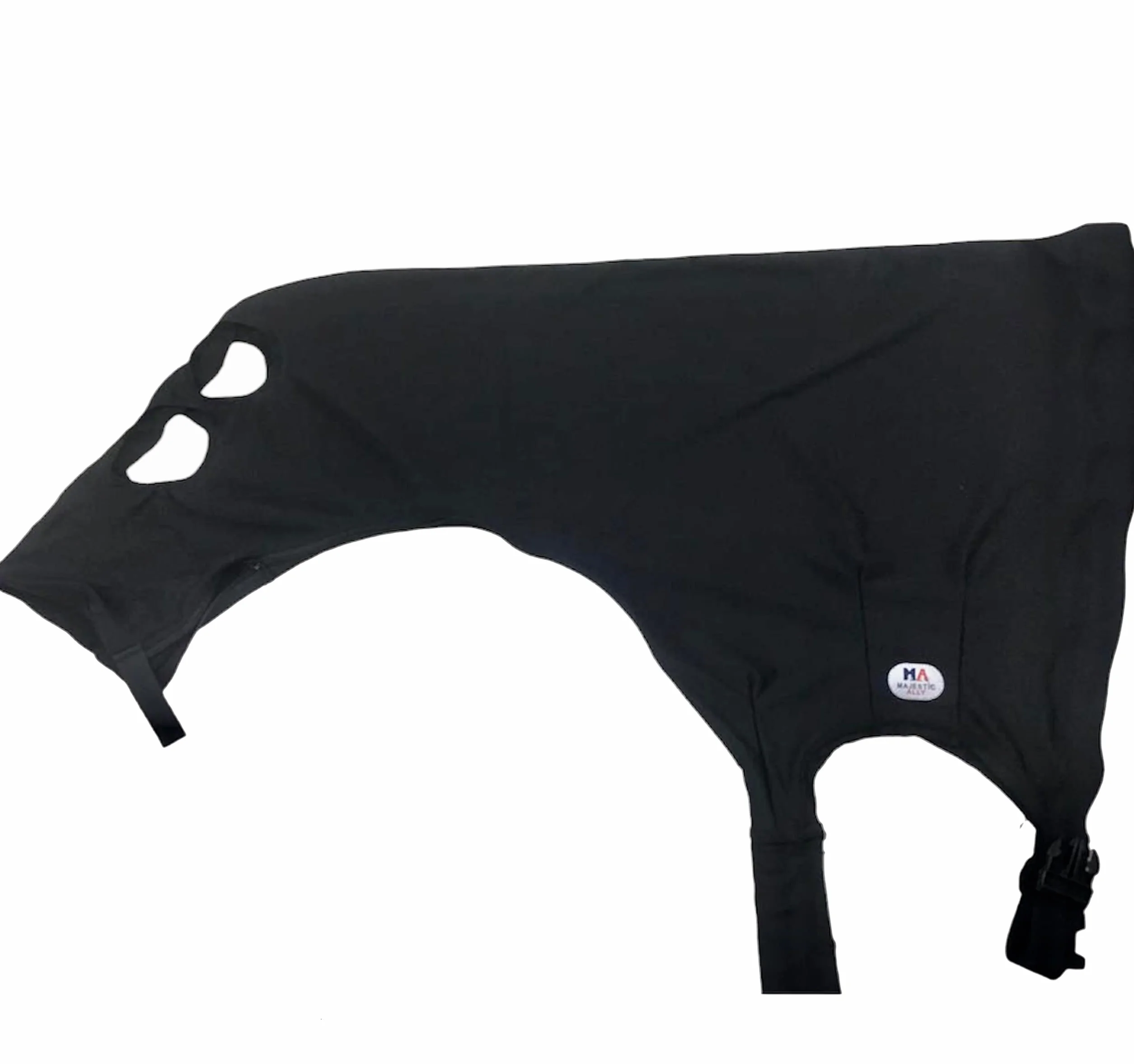 Majestic Ally Cagoule Cheval Lycra Extensible Fermeture Éclair