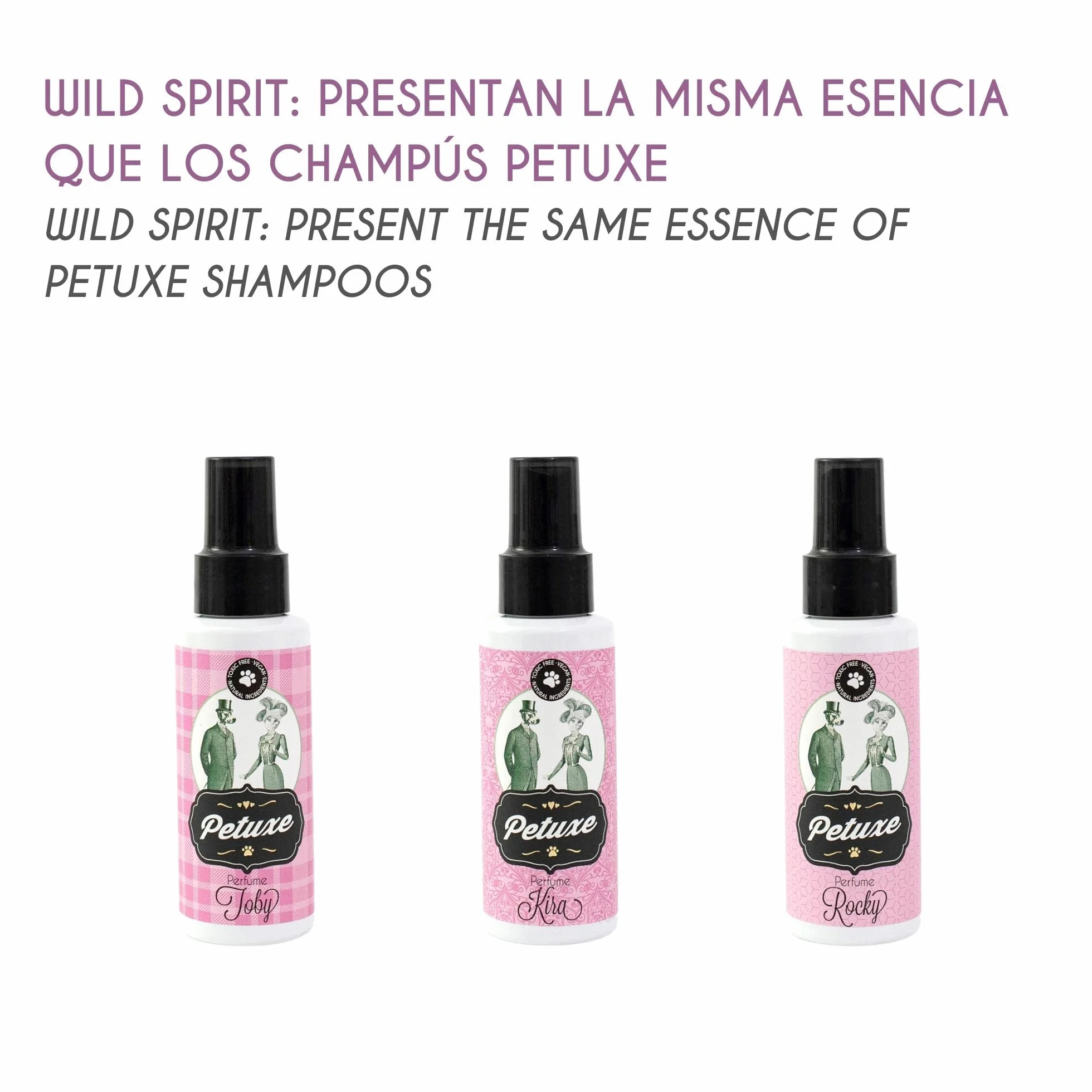 Petuxe Parfum Vegan pour chiens spray de Cologne animaux de compagnie correcteur d'odeurs longue durée