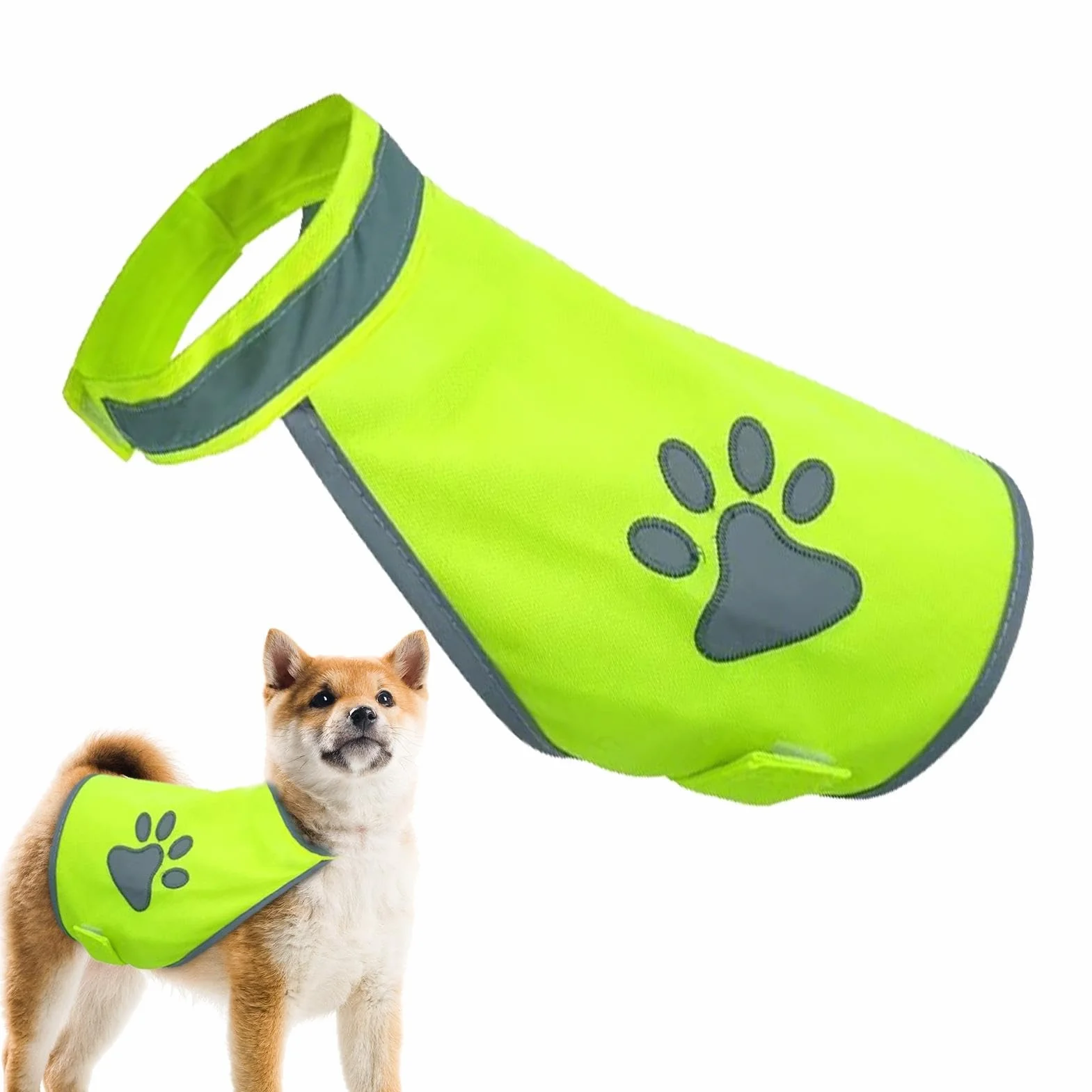 Gilet de sécurité réfléchissant pour chien, Veste Haute Visibilité Taille M