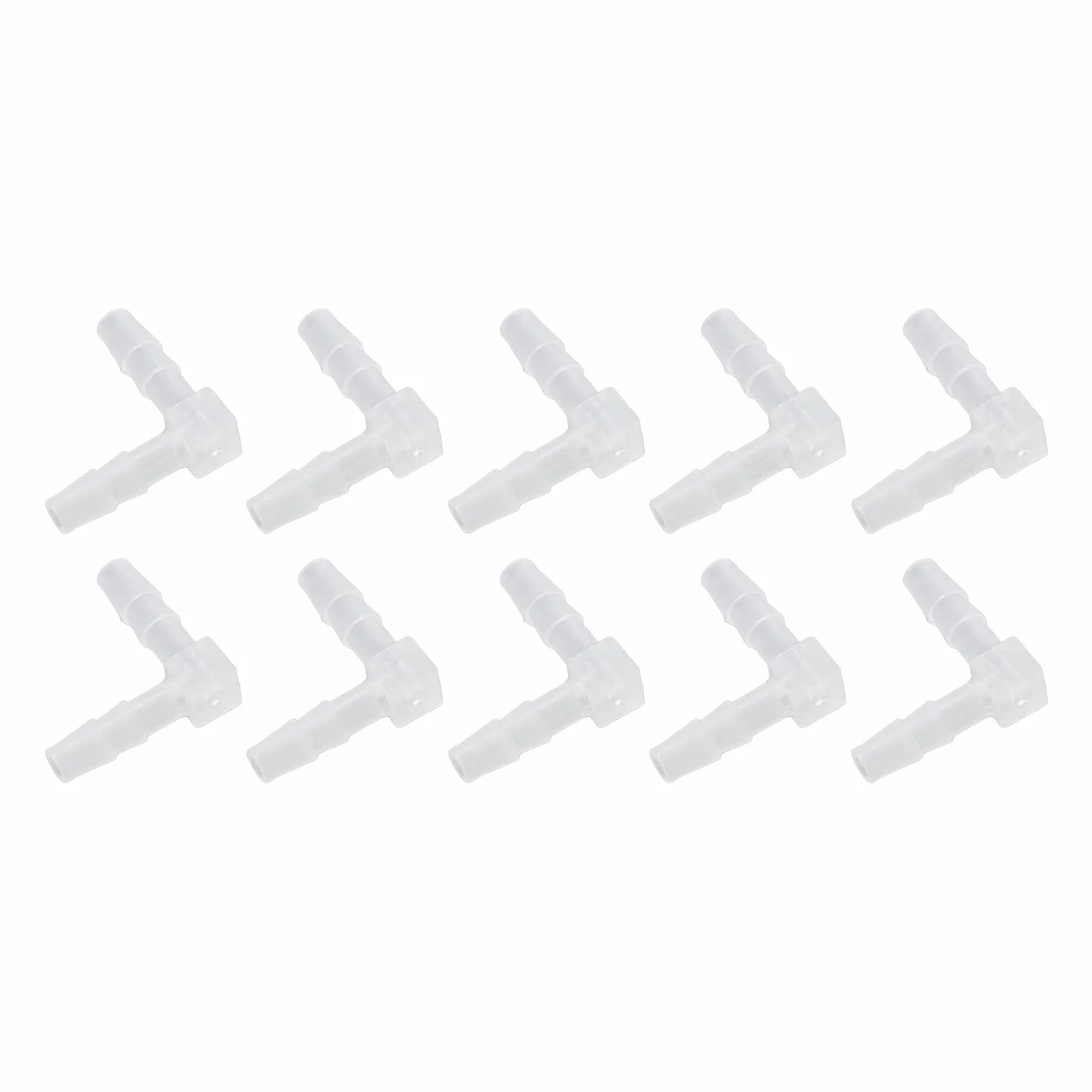 Raccord Tuyau Barb 90 Degrés Plastique 4mm pour Aquarium Air Eau Carburant