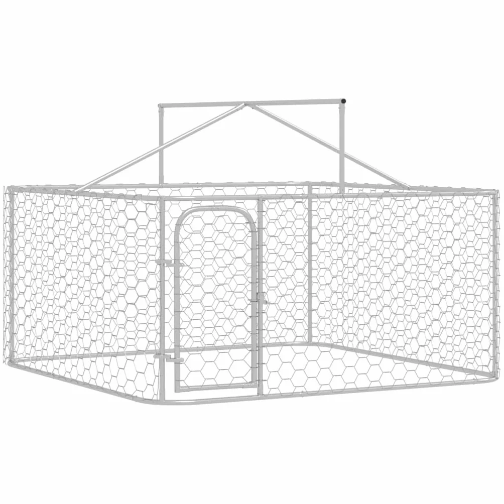 Chenil extérieur avec Toit 200x200x150 cm pour Chiens