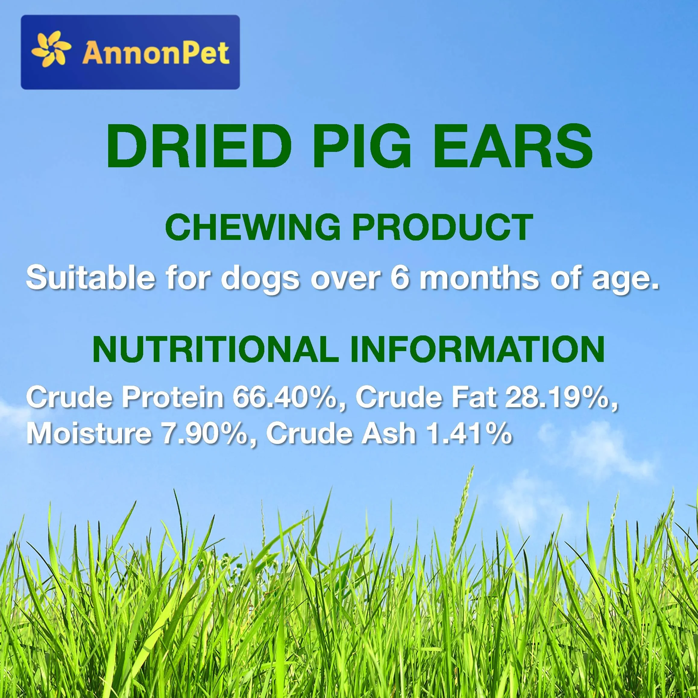 Oreilles de porc séchées 10 pièces naturelles Snack à mâcher Riche en protéines Sans additifs