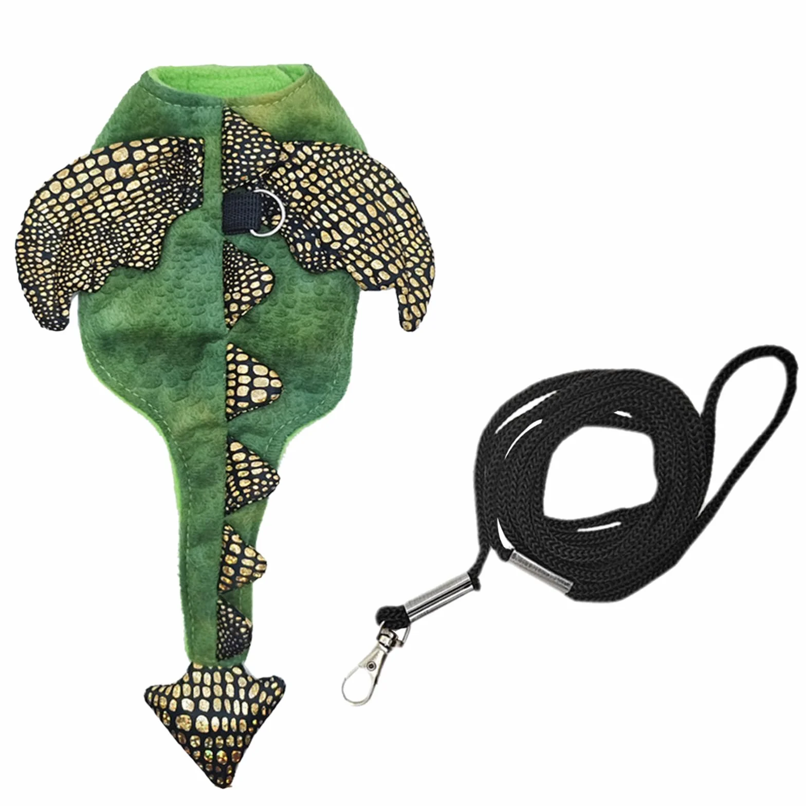 Harnais et laisse pour petit animal - Costume dinosaure pour cochon d'Inde, hamster