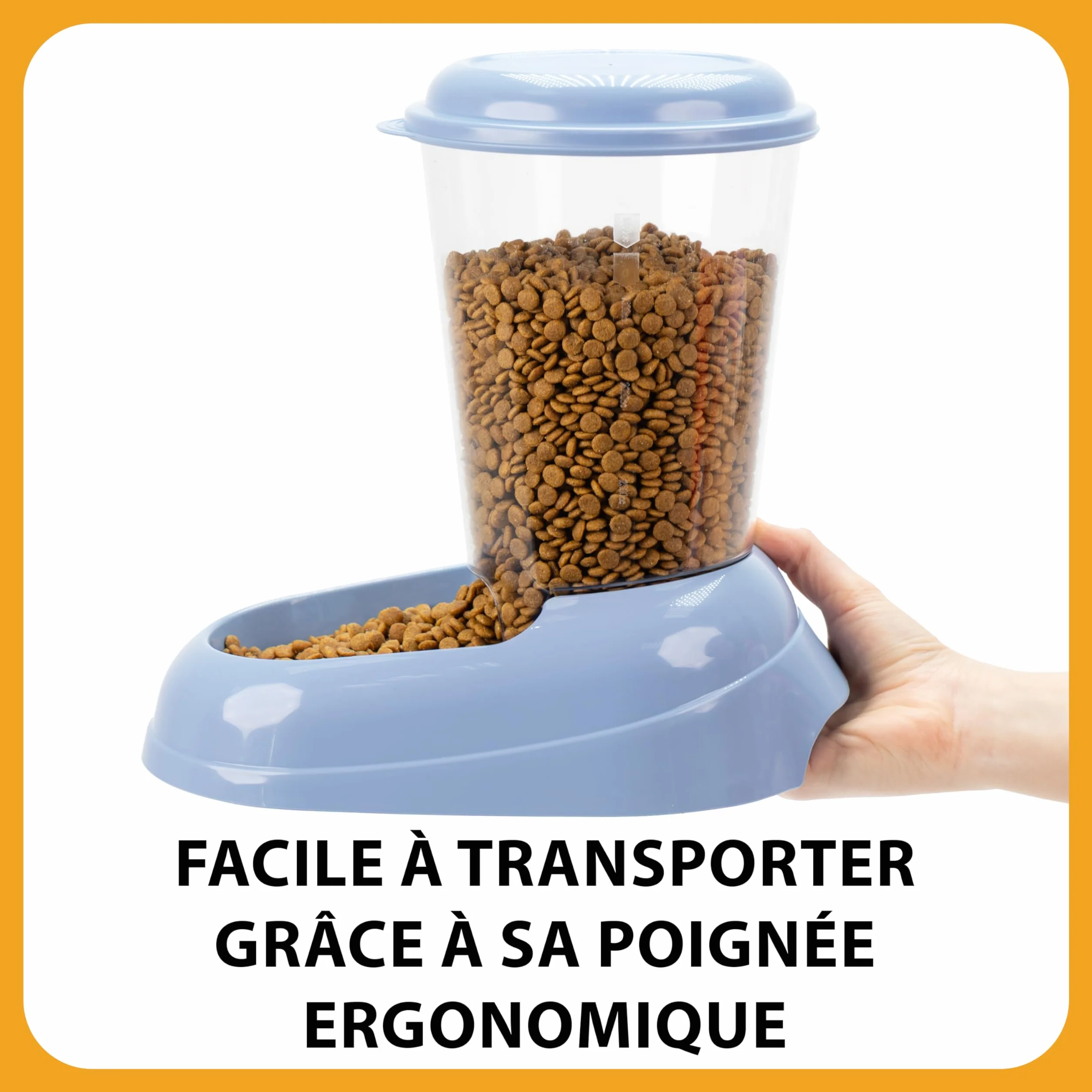 Ferplast Distributeur de croquettes Zenith 3 L 20,2x29,2x28,8 cm Bleu