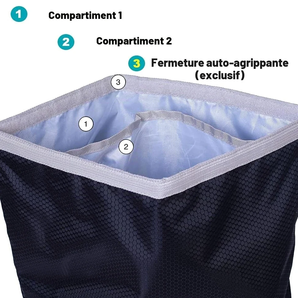 Retournez l'image pour zoomer Sac de voyage et transport de croquettes pour chien, 42 tasses de 10 L, poche avant et bandoulière