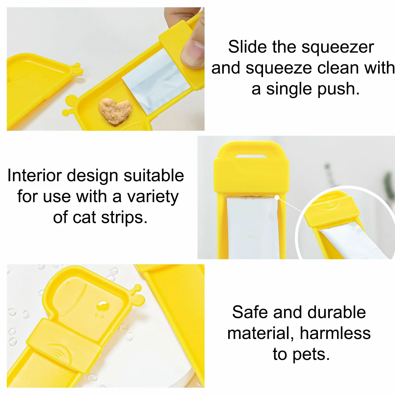 Cuillère à Presser pour Chat, Cuillère à Lécher Chaton, Mangeoire pour Chats Happy Spoon