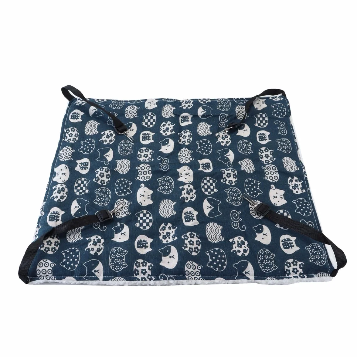 Hamac Double Face pour Furet pour Petits Animaux, cochons d'Inde, Hamsters, Lapins et Chats (45 x 55 cm)