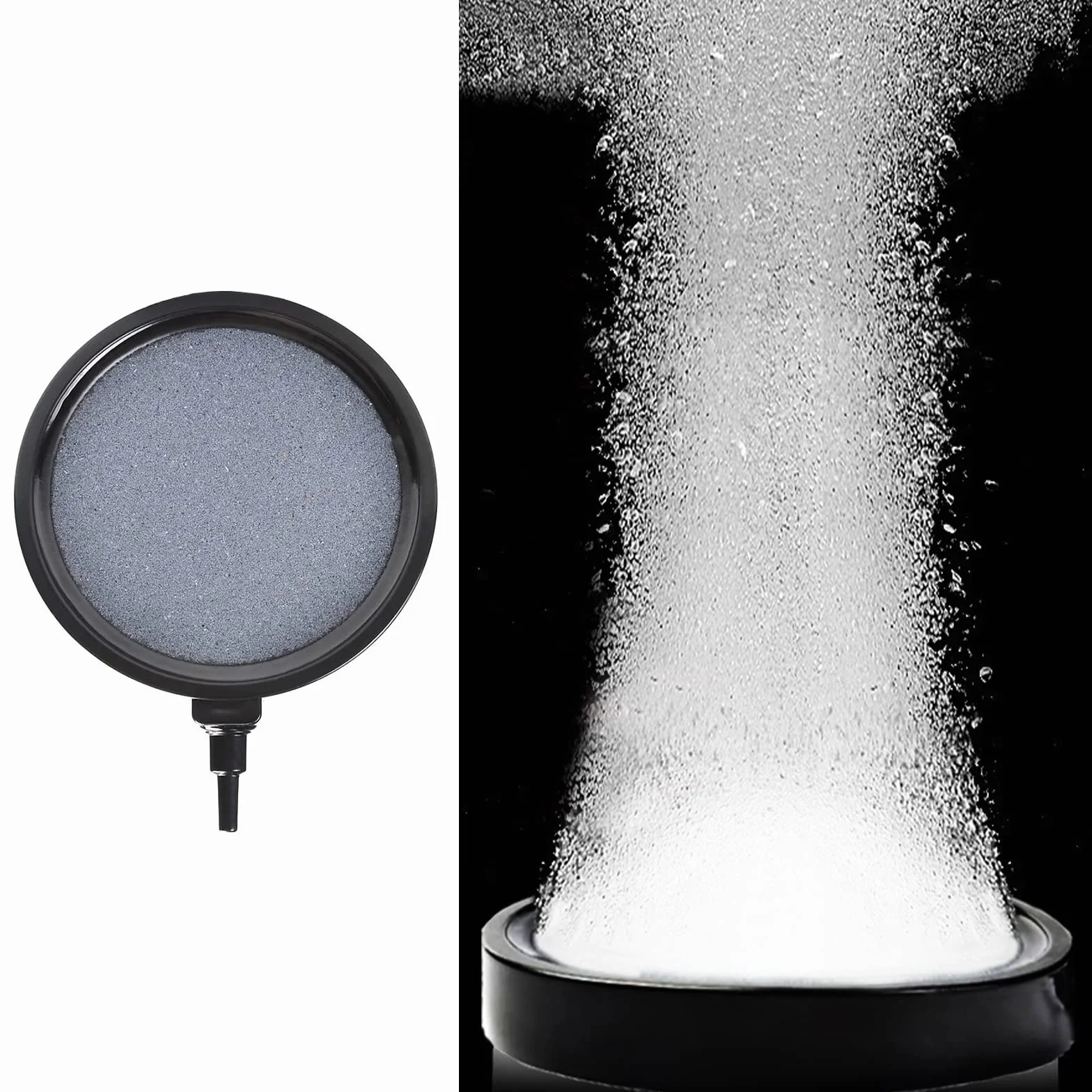 Pierre à Bulles pour Aquarium 2 Pièces, Diffuseur Oxygène pour Poissons