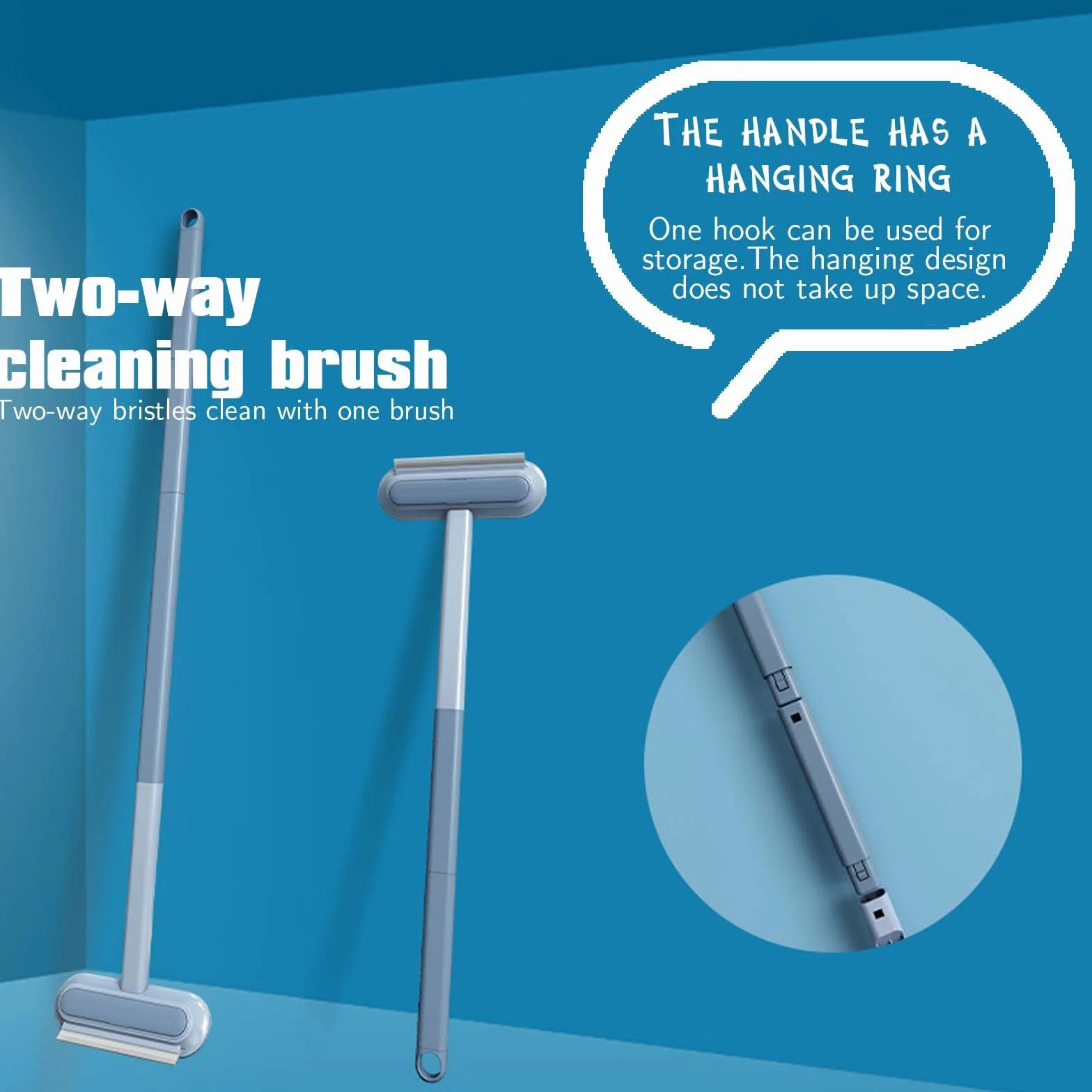 Brosse Anti Poils Animaux 4 en 1, Pet Hair Remover pour Canapé Tapis Vêtements Literie (Bleu)