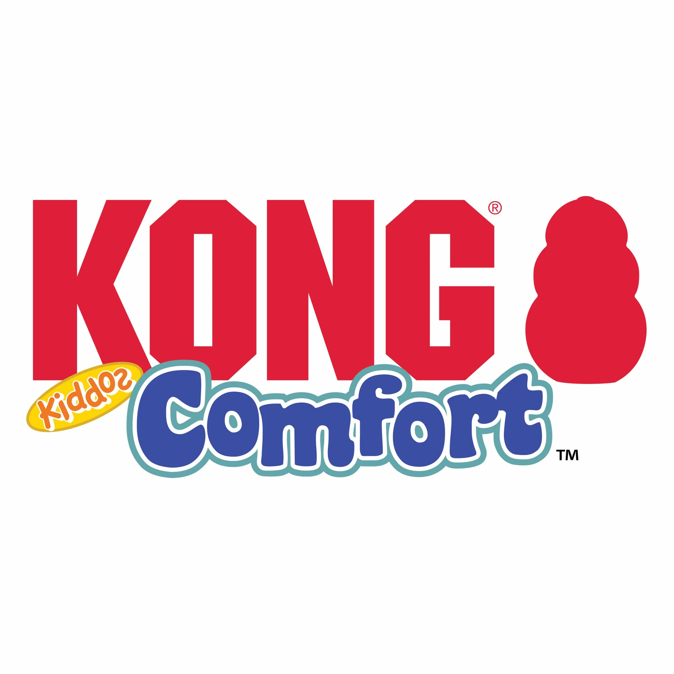 Kong Comfort Kiddos Elephant Jouet en Peluche avec couineur Amovible pour Chiens