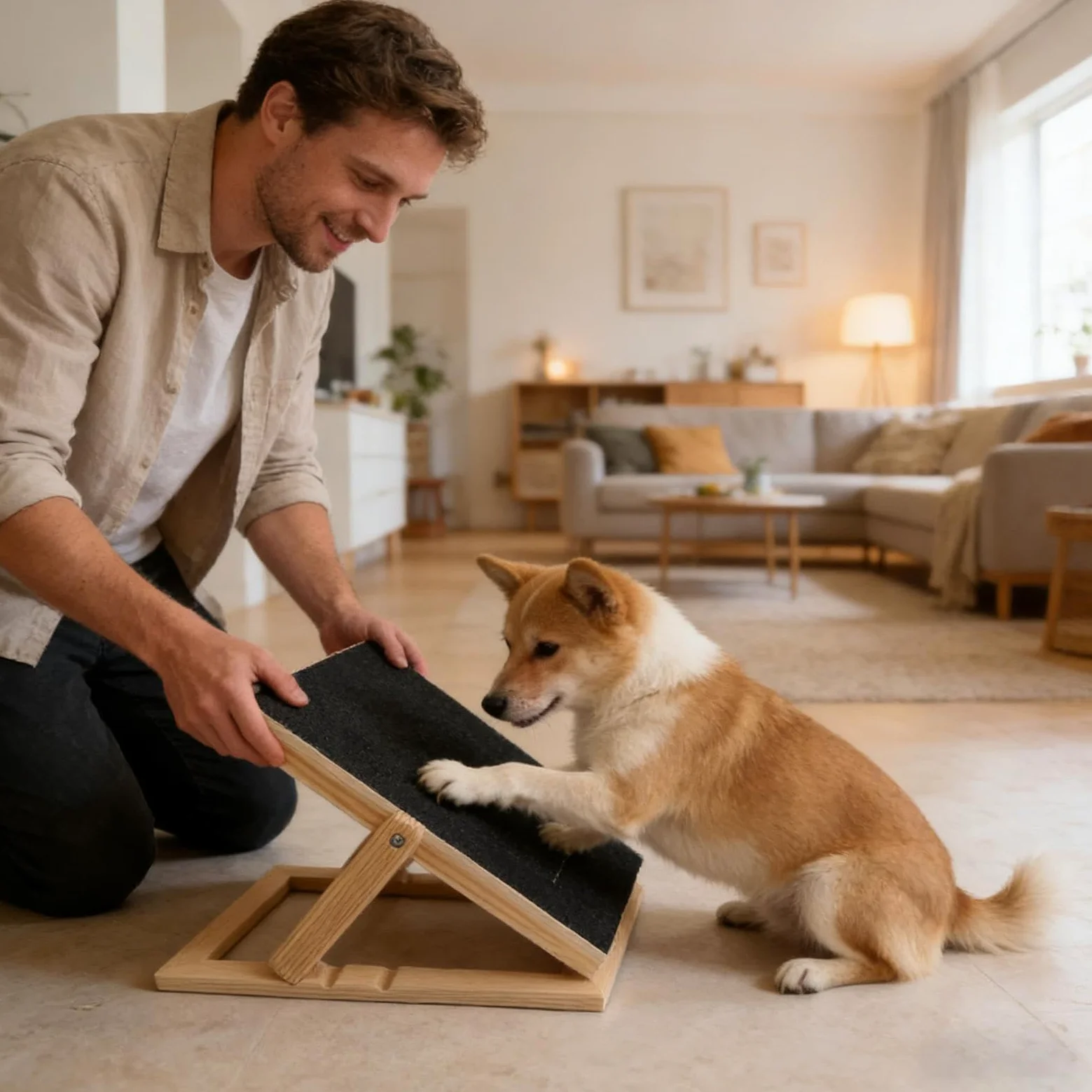 Generico pour griffes de chien avec – Pad interactif en bois avec | compartiment pour collations, planche à limer pour griffes de chien, pour , plage, jardin, maison