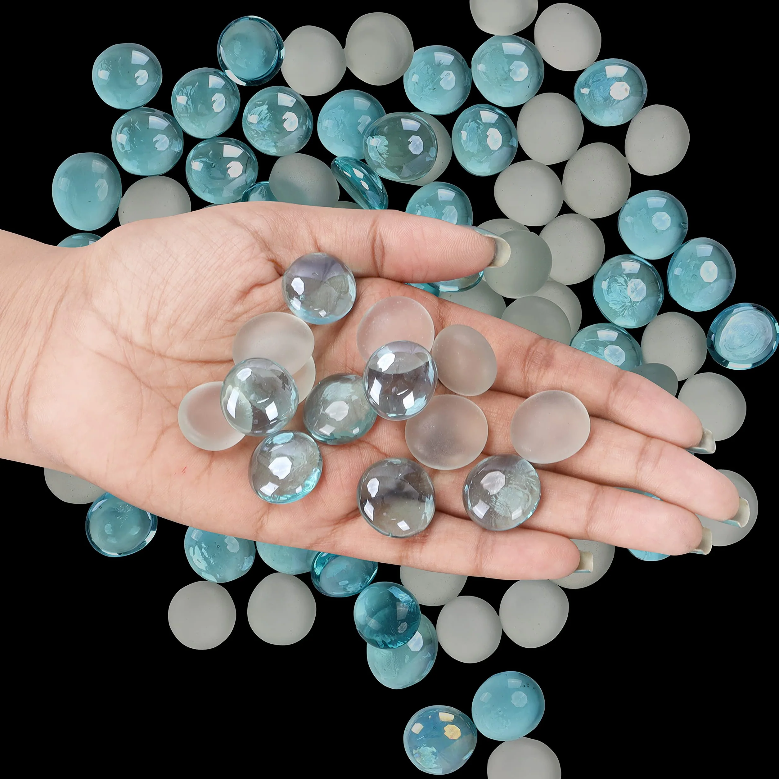 Belle Vous Bille en Verre 20 mm - Pierres Précieuses Décoratives 500 g