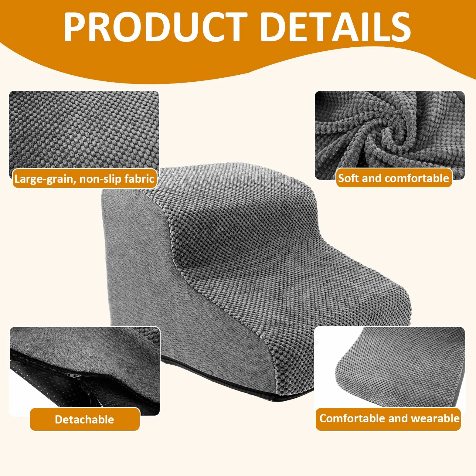 Escalier pour chien 30 cm 2 marches antidérapant housse velours lavable