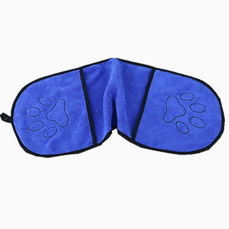 Serviette pour Chien - Absorbante, Douce et Lavable, Serviette de Bain en Microfibre à Séchage Rapide pour Chiens, 65x23cm