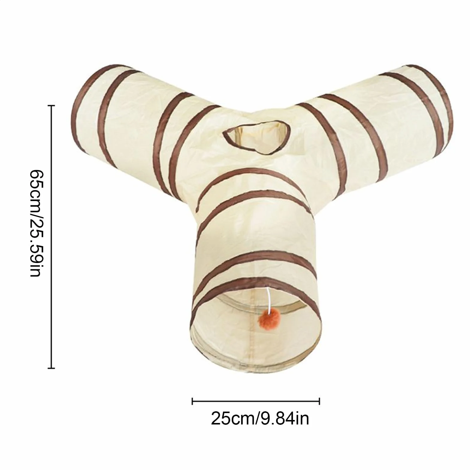 Tunnel pour Chat | Tunnel 3 Voies Jeu pour Chaton Jouet Interactif - pour Jeu Intérieur Exercise Stimulation Anti-Stress Chat Chaton Lapin Petit Animal