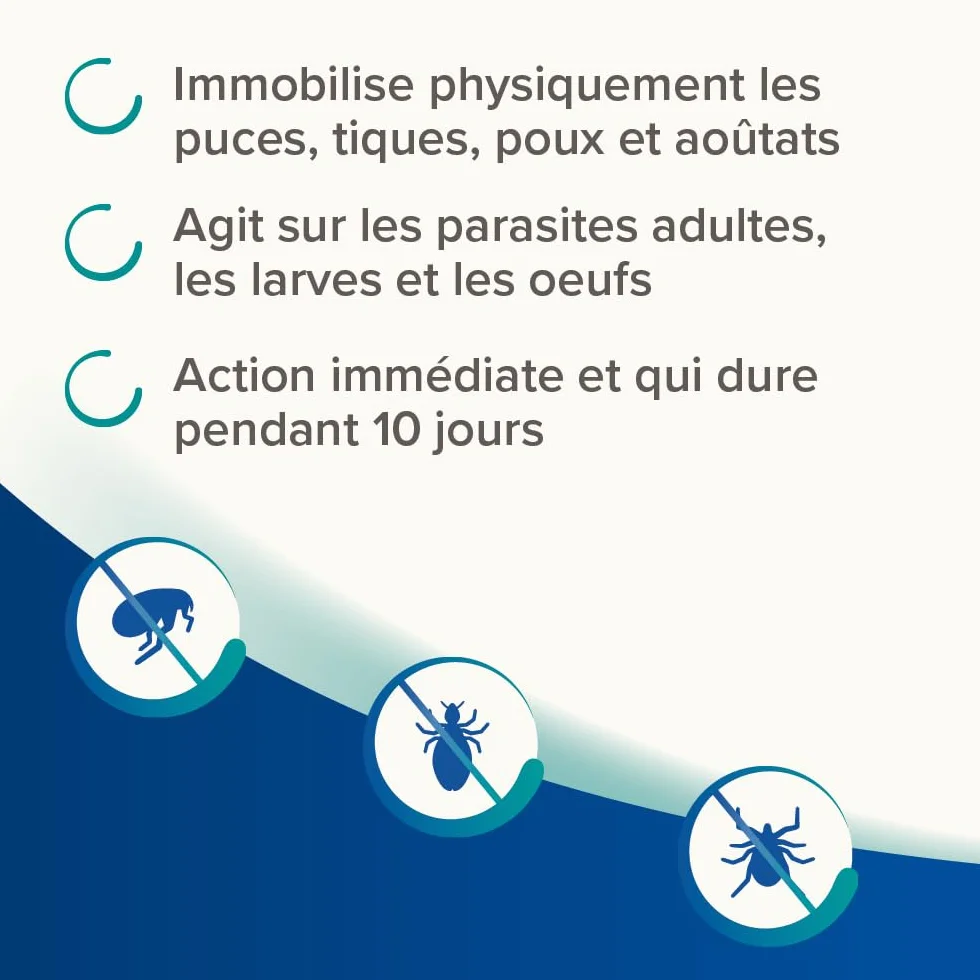 BEAPHAR DIMETHICARE Spray Stop Parasites Chien Chat 250ml Contre puces tiques poux aoûtats Sans pesticide Aloe Vera
