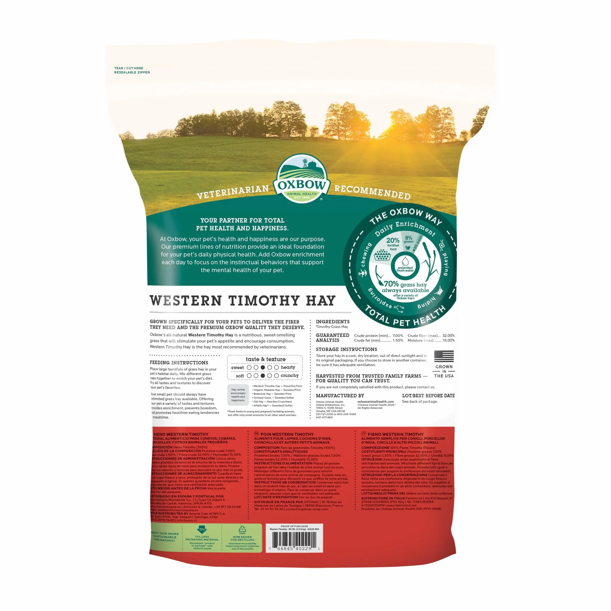 Oxbow Foin Western Timothy 2,55 kg