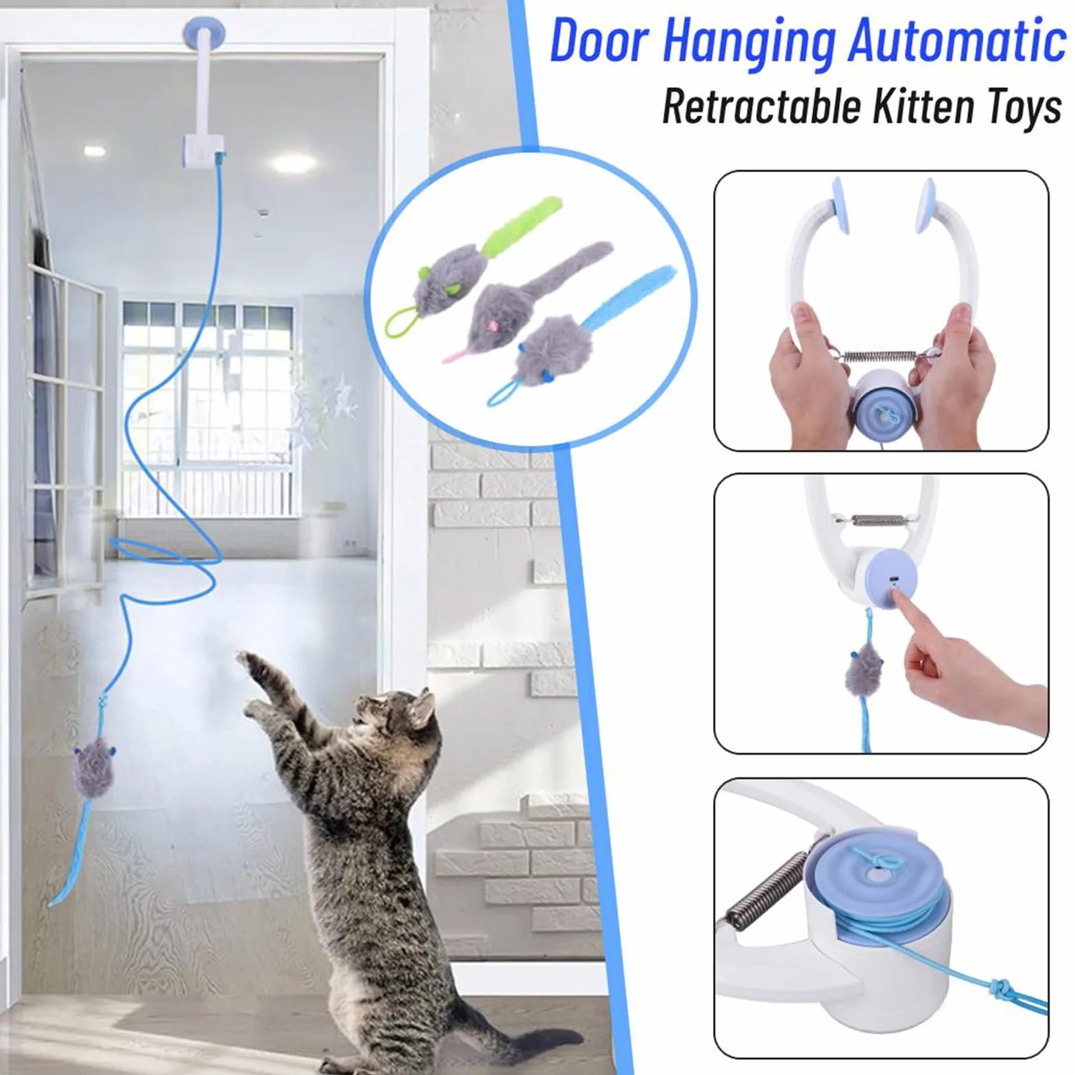 Jouet électrique interactif pour Chat avec télécommande - Mouvement Automatique 360° rechargeable USB