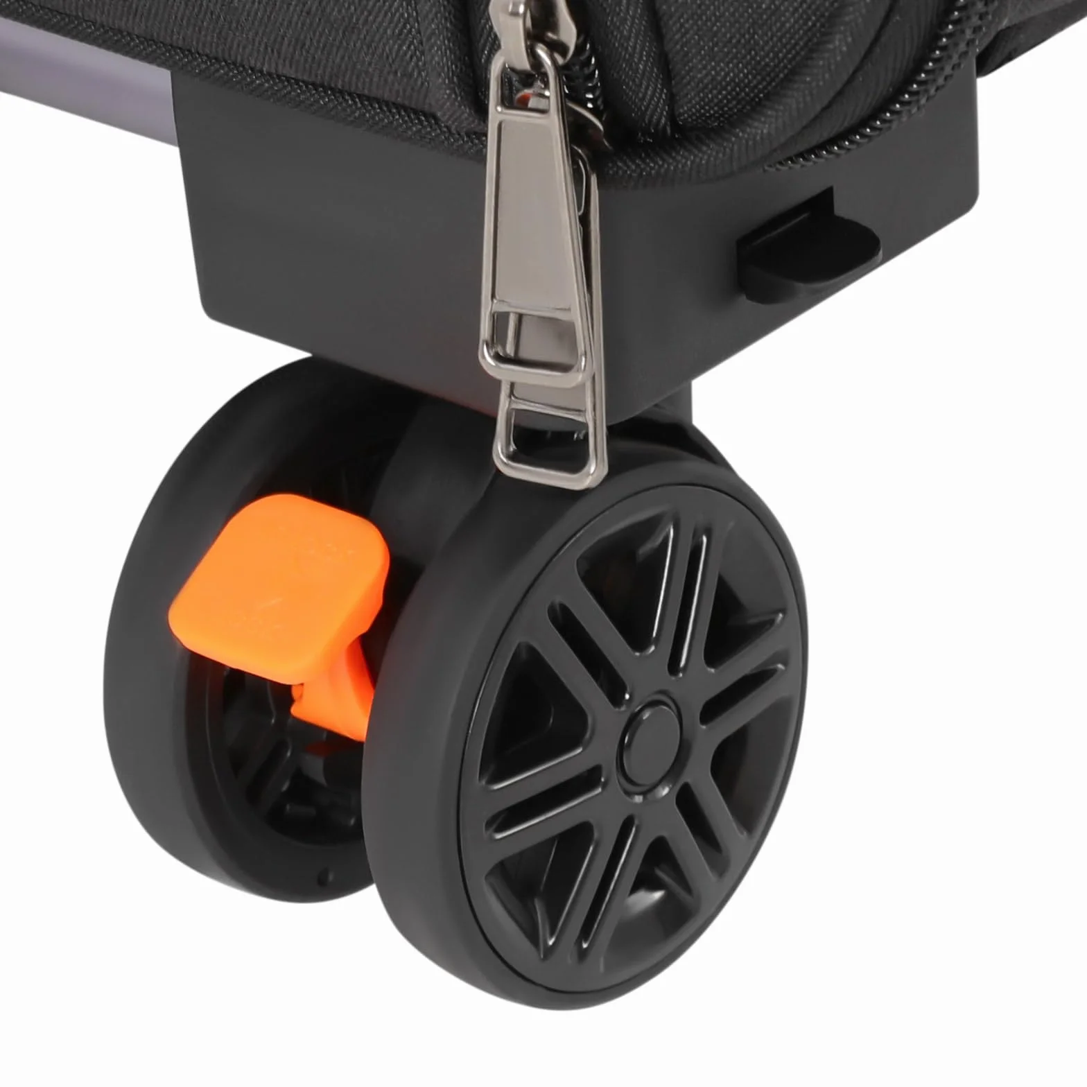 Sac de transport pour chat avec deux compartiments et roulettes, pliable et amovible, pour 2 chats, idéal pour les voyages (noir)