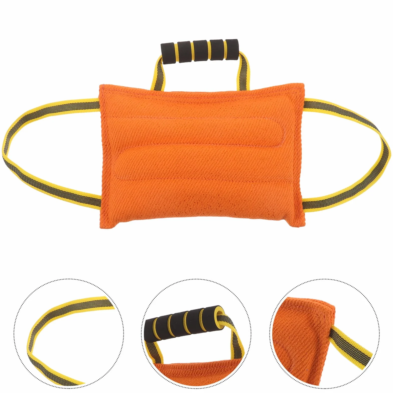 Manchon Résistant aux Morsures pour Dressage de Chiens Mordants Coussin à Mâcher Professionnel en Tissu Doux Orange