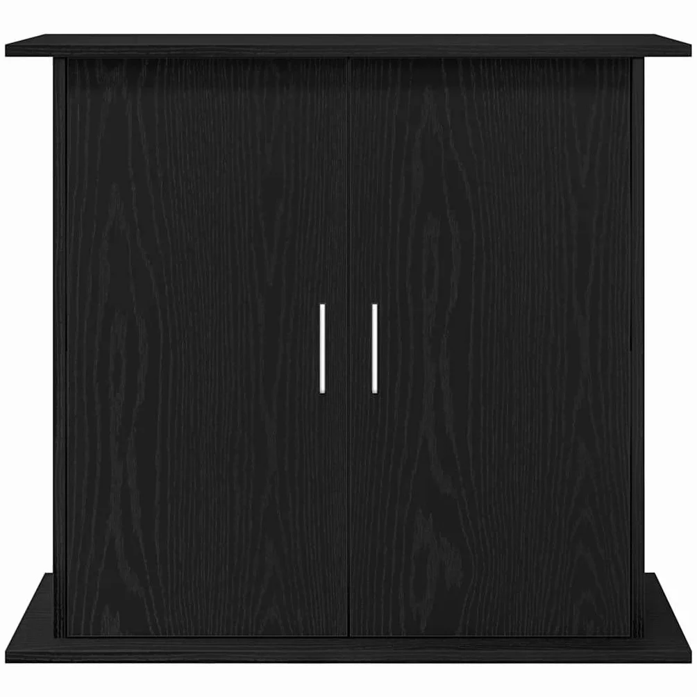 vidaXL Support d'aquarium Chêne Noir 81x36x73 cm Bois d'ingénierie