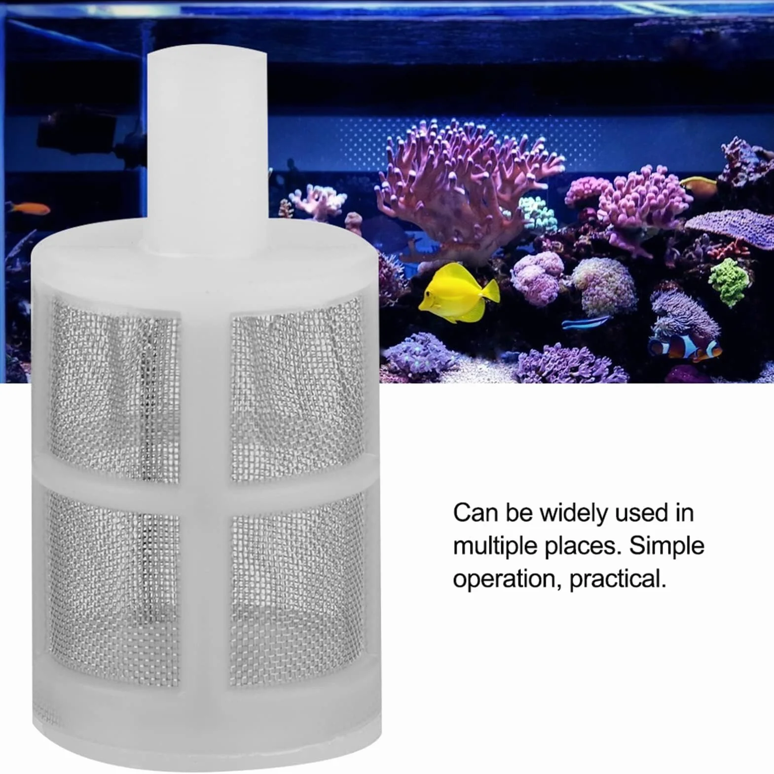 Kit de Filtration pour Pompe à Eau d'Aquarium, 10 Pièces, Crépine et Filtre pour Tuyaux 7mm et 10mm