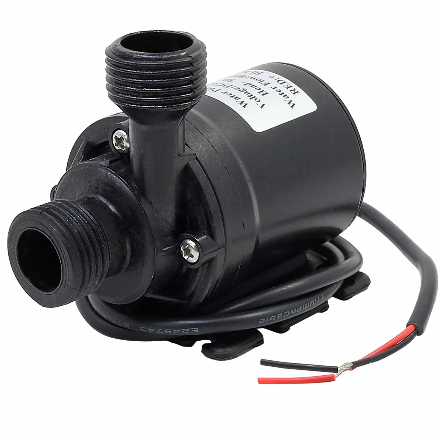 Pompe amphibie DC 12V 800L/H 5M submersible pour eau de piscine fontaine aquarium étang
