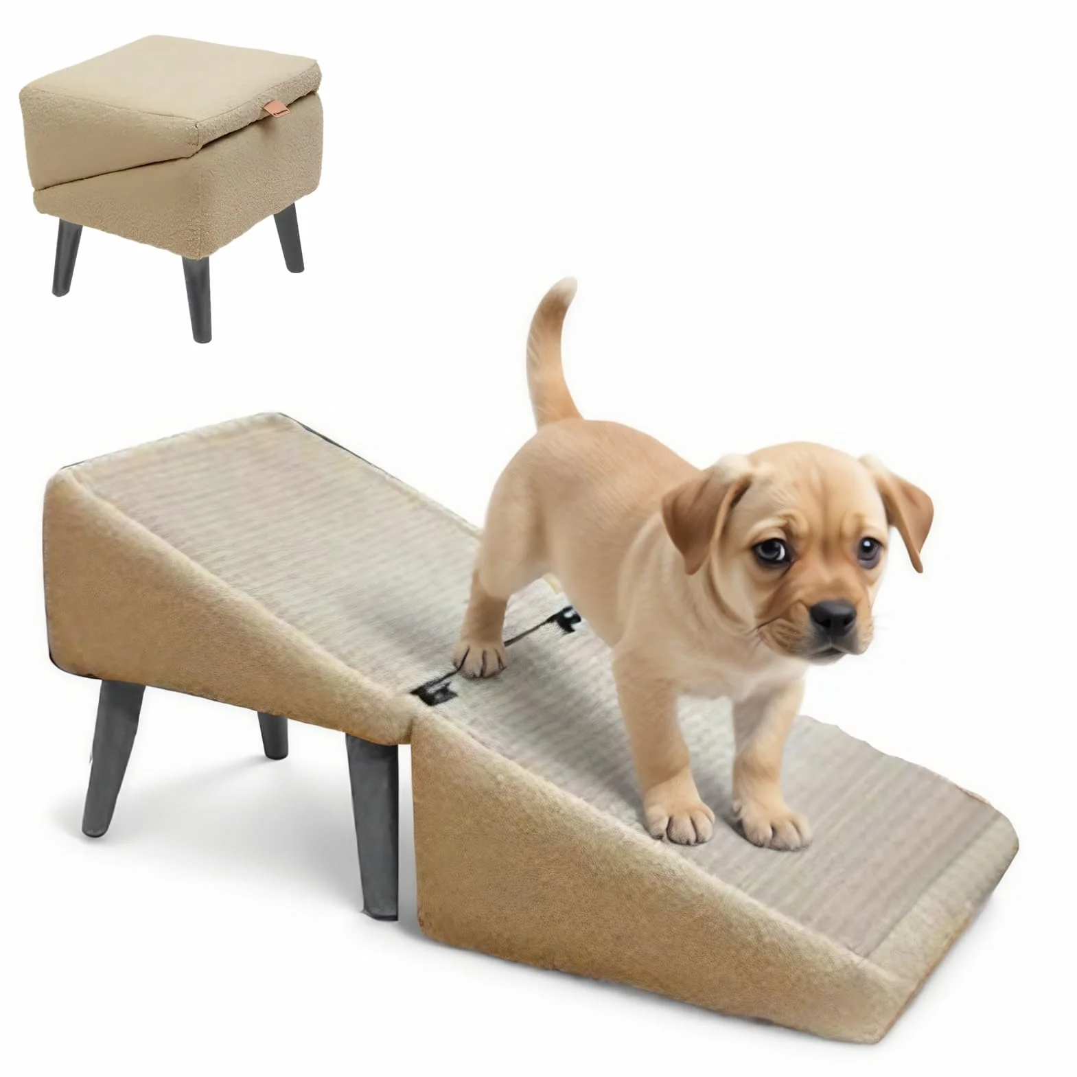 Rampe pliable antidérapante pour chien 35 cm, rampe ottomane pour canapé
