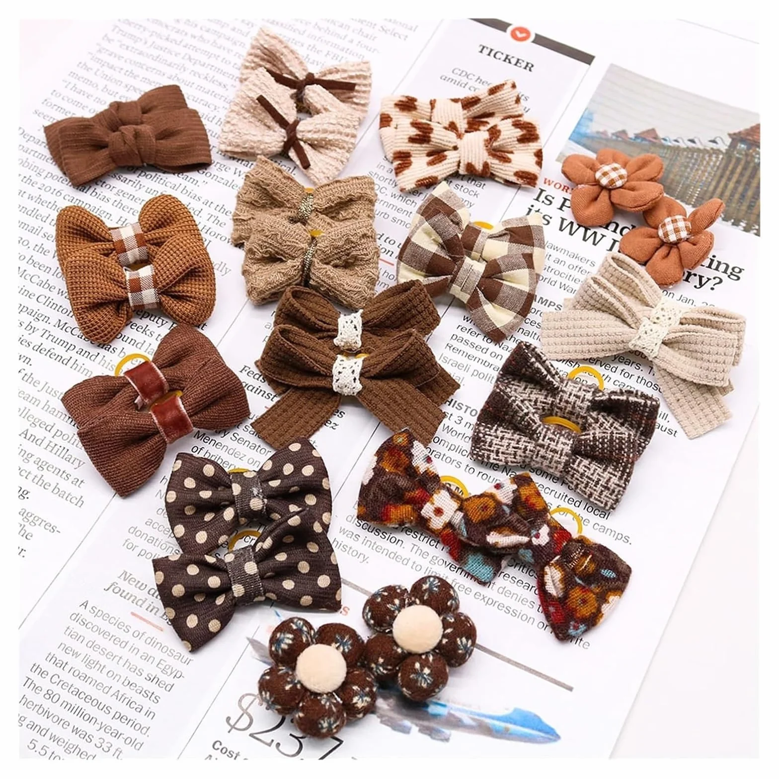 Pinces à cheveux for chien, nœuds de cheveux de chien 10 pièces nœuds de cheveux de chien bandes de caoutchouc for animaux de compagnie petit chien chat nœud papillon chiens mignons nœuds for chiens t