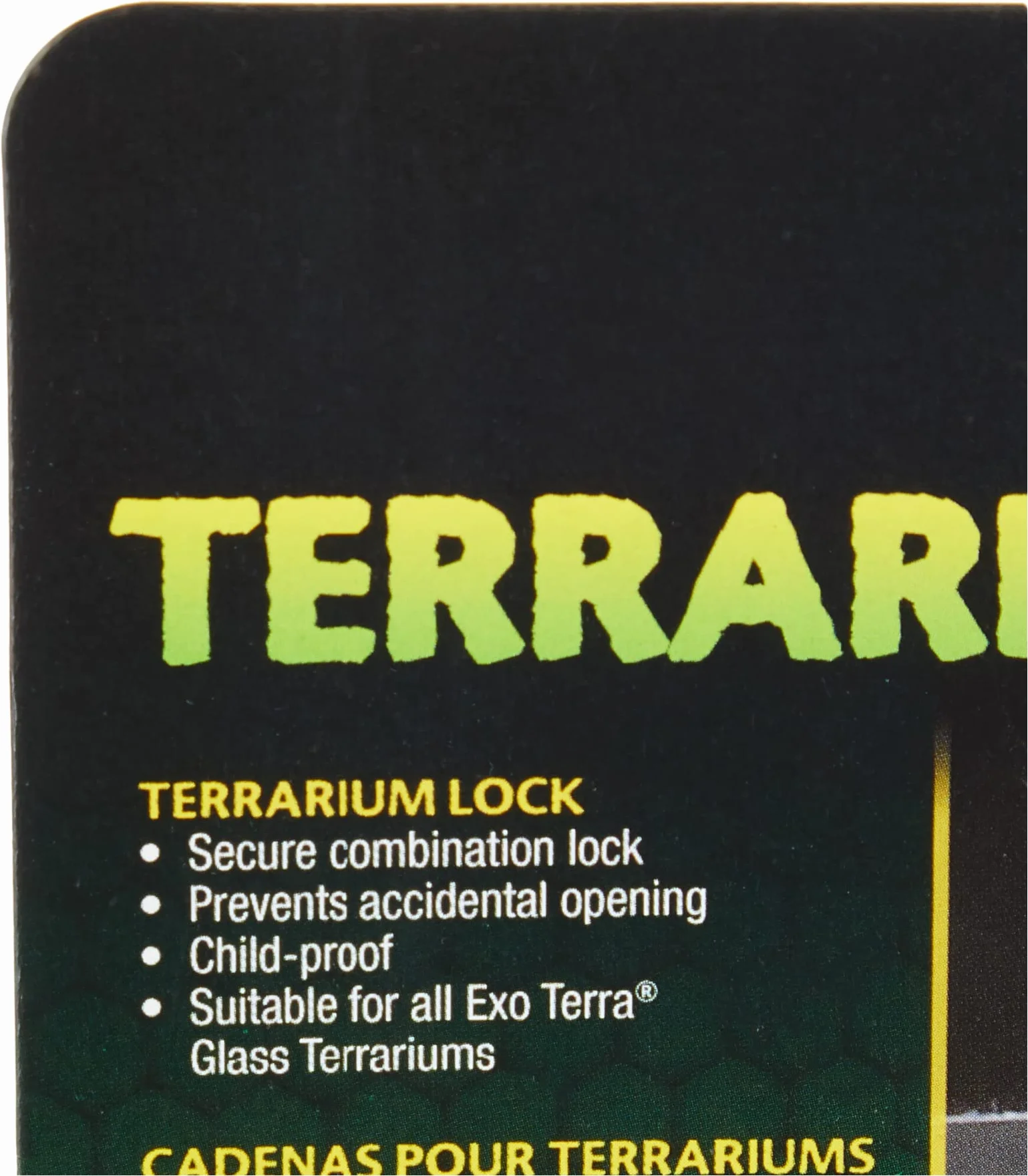 Exoterra Couvercle Terrarium Cadenas Noir