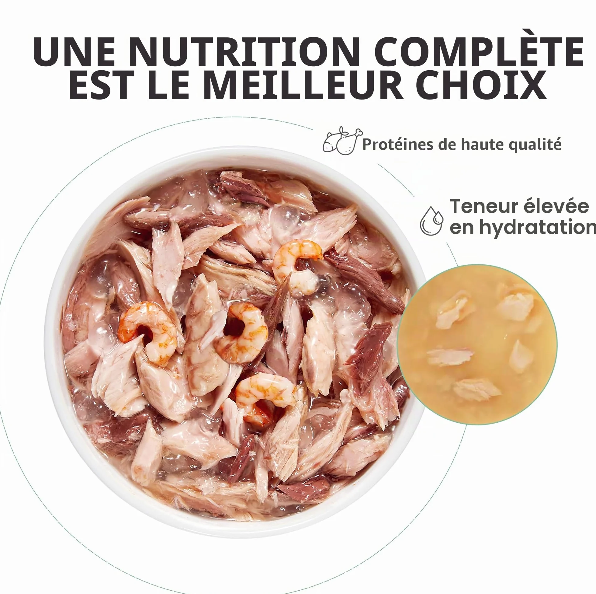 Schesir, Thon avec alicette en Bouillon, Nourriture Humide complète pour Chats, en Conserve, avec des vitamines supplémentaires, 100% Naturel, 6 x 85 g