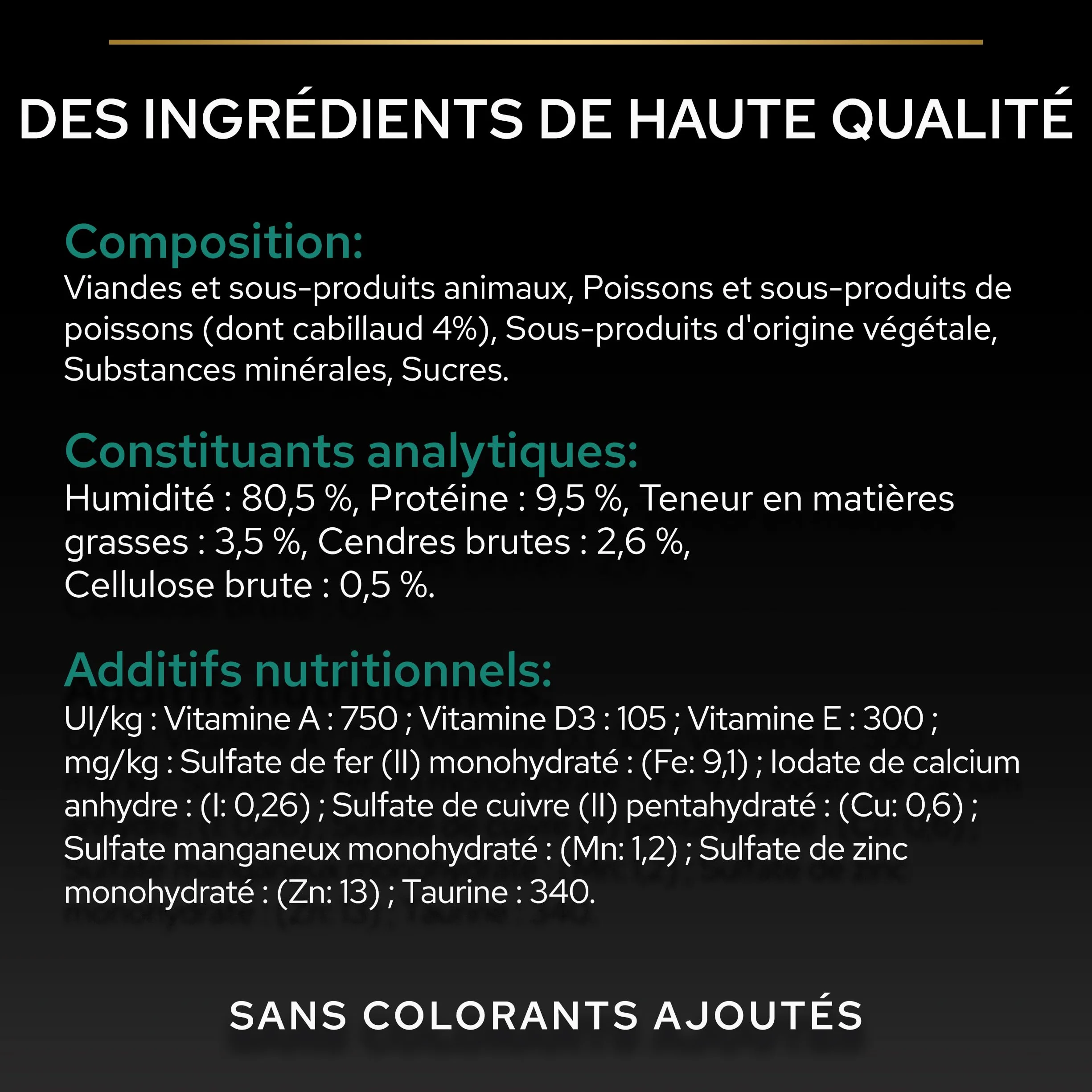 PURINA Pro Plan | Adult STERILISED Maintenance | Aliment Complet pour Chat Adulte Stérilisé | Aide à Maintenir Une Bonne santé urinaire | Terrine | Au Cabillaud | Portion Individuelle | 10x75g