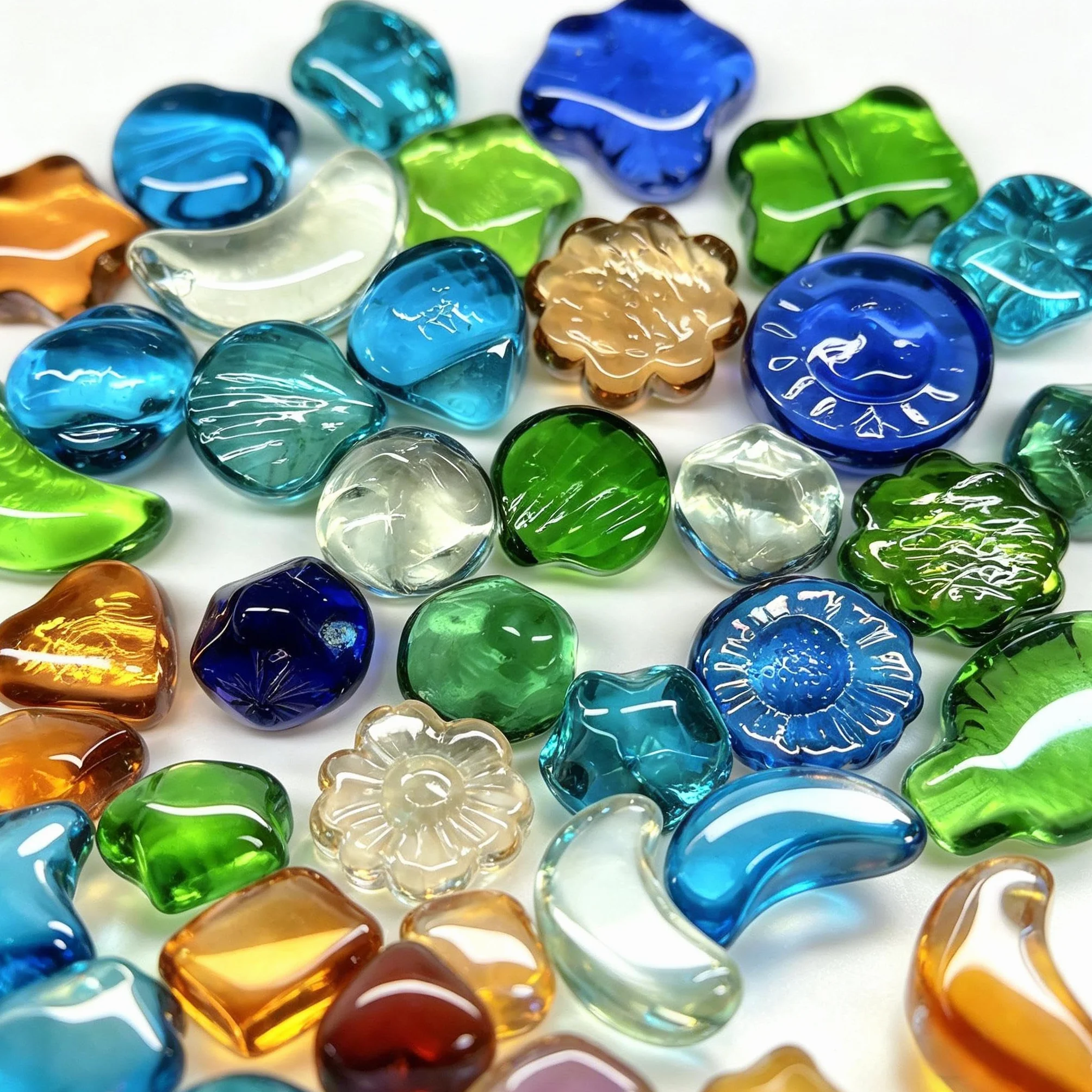 Billes Pierres Précieuses Décoratives 450g pour Aquarium Vases Bricolage Cadeaux