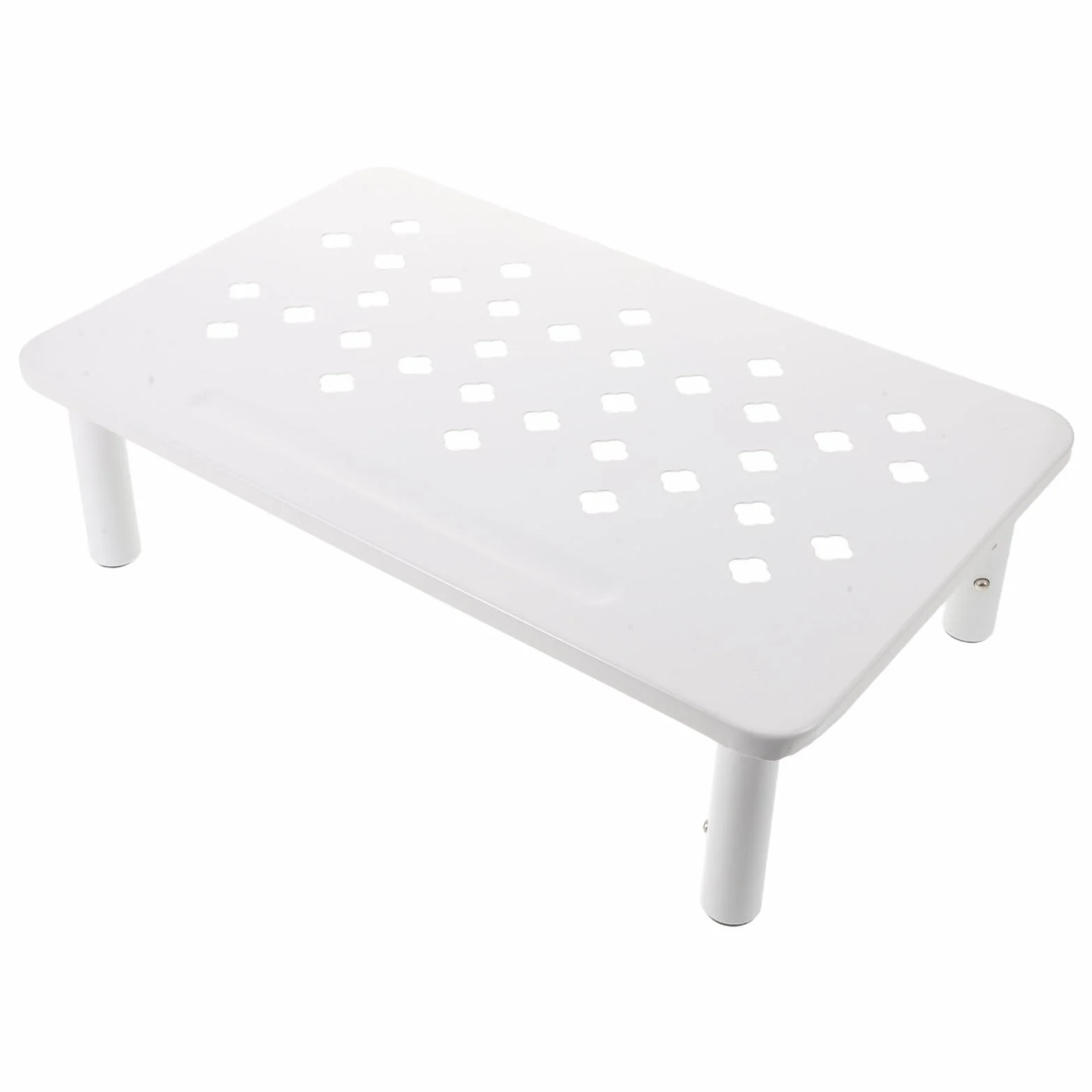Support Réglable pour Gamelle Automatique Blanc, Antidérapant 3 Hauteurs pour Chats et Petits Chiens