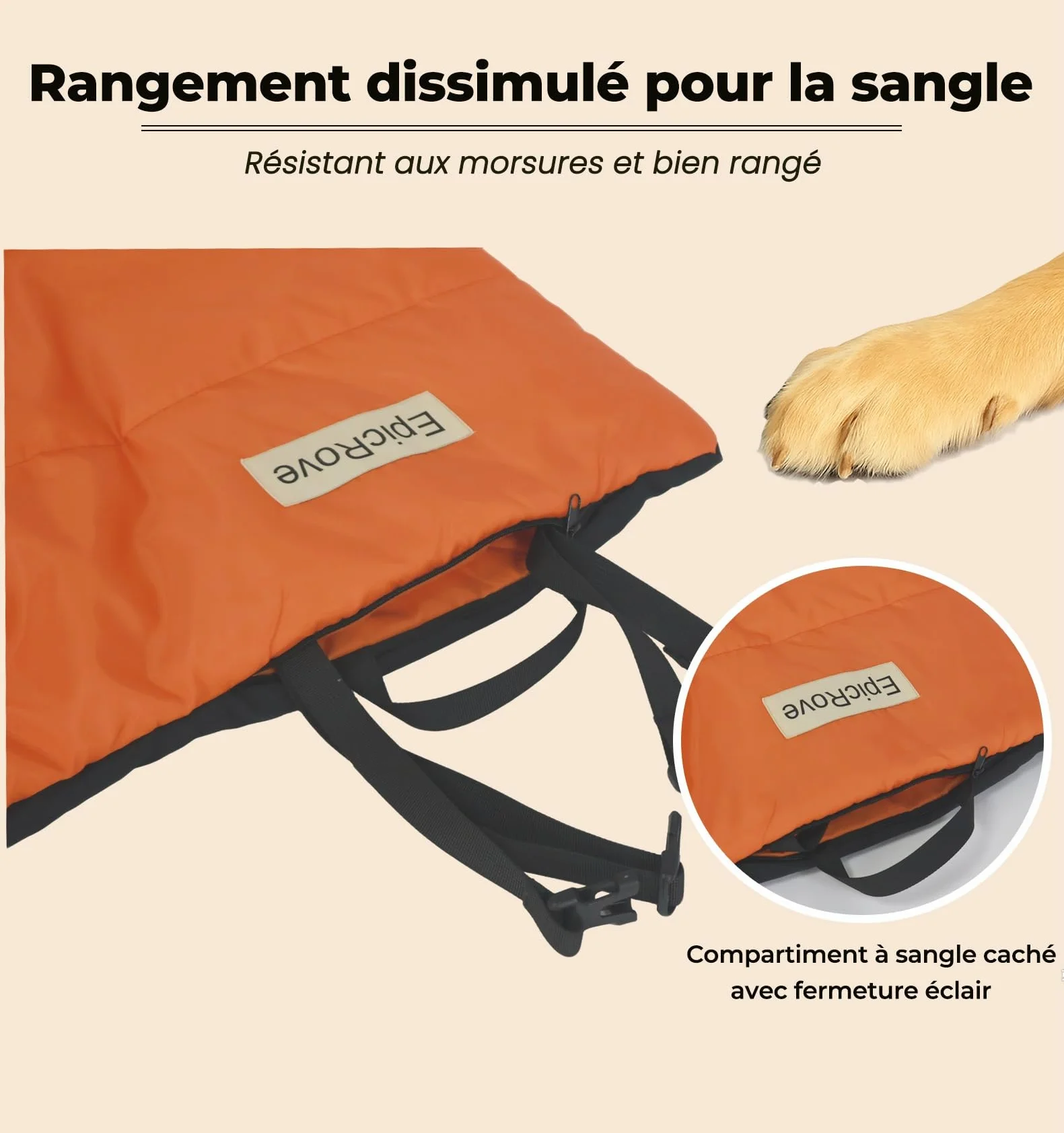 RovePad Base Tapis pour Chien imperméable 110 × 68 cm antidérapant Lavable en Machine résistant aux Griffes