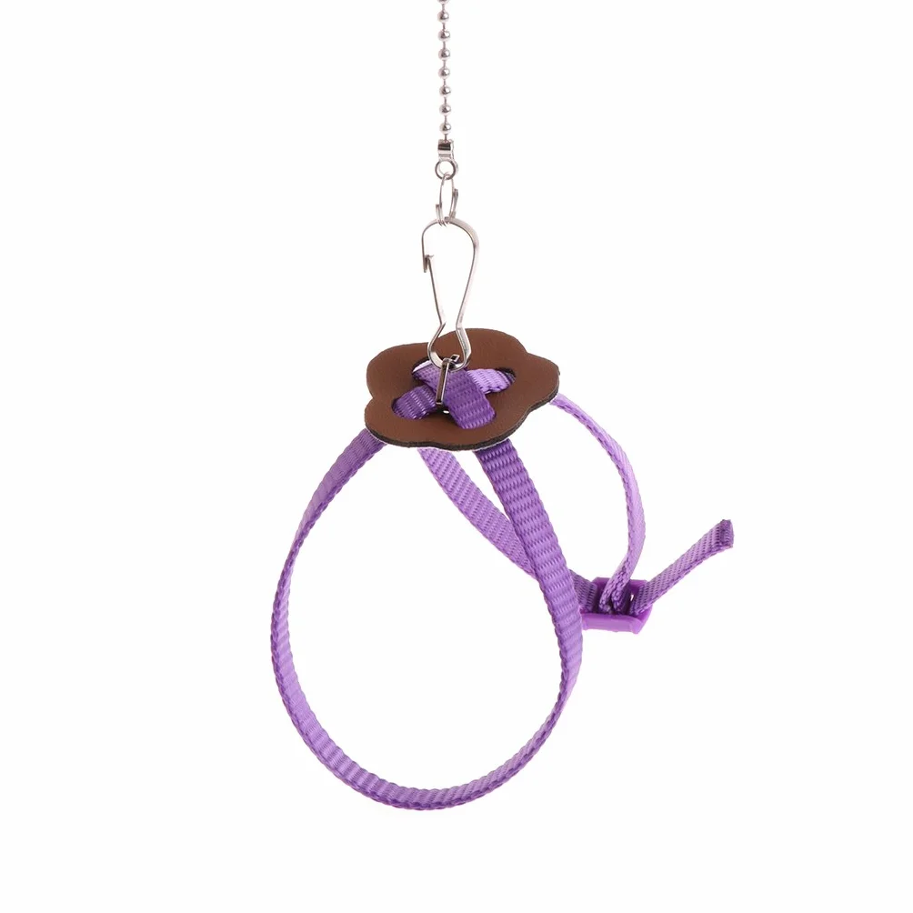 Harnais pour perroquet en nylon réglable anti-morsure pour petits oiseaux canaris conures