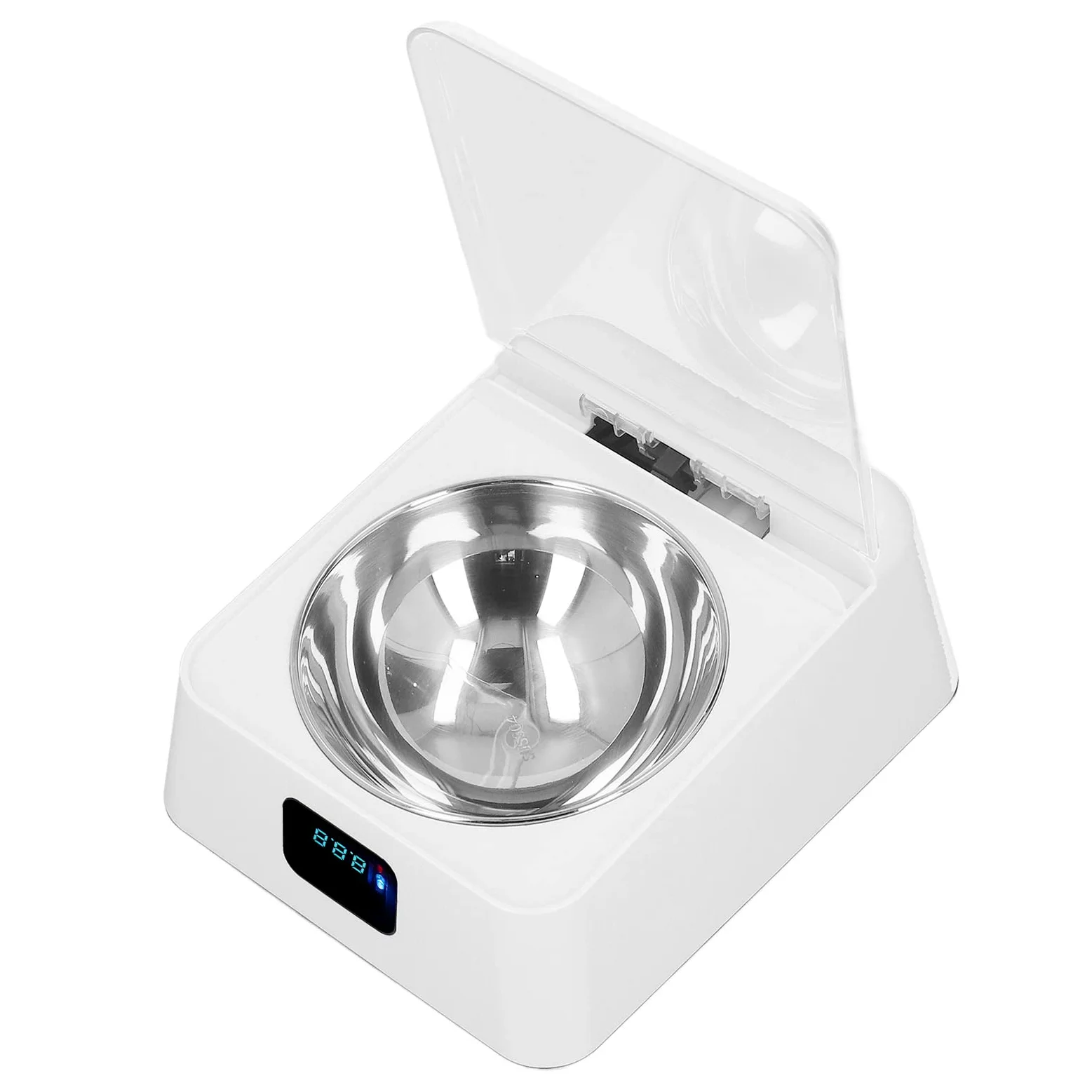 Gamelle Automatique pour Animaux de Compagnie, Chat, Chien, Mangeoire Intelligente à Induction avec capacité de 350 ML, Fermeture Automatique en 1 Minute, Distributeur de Nourriture Rechargeable pour