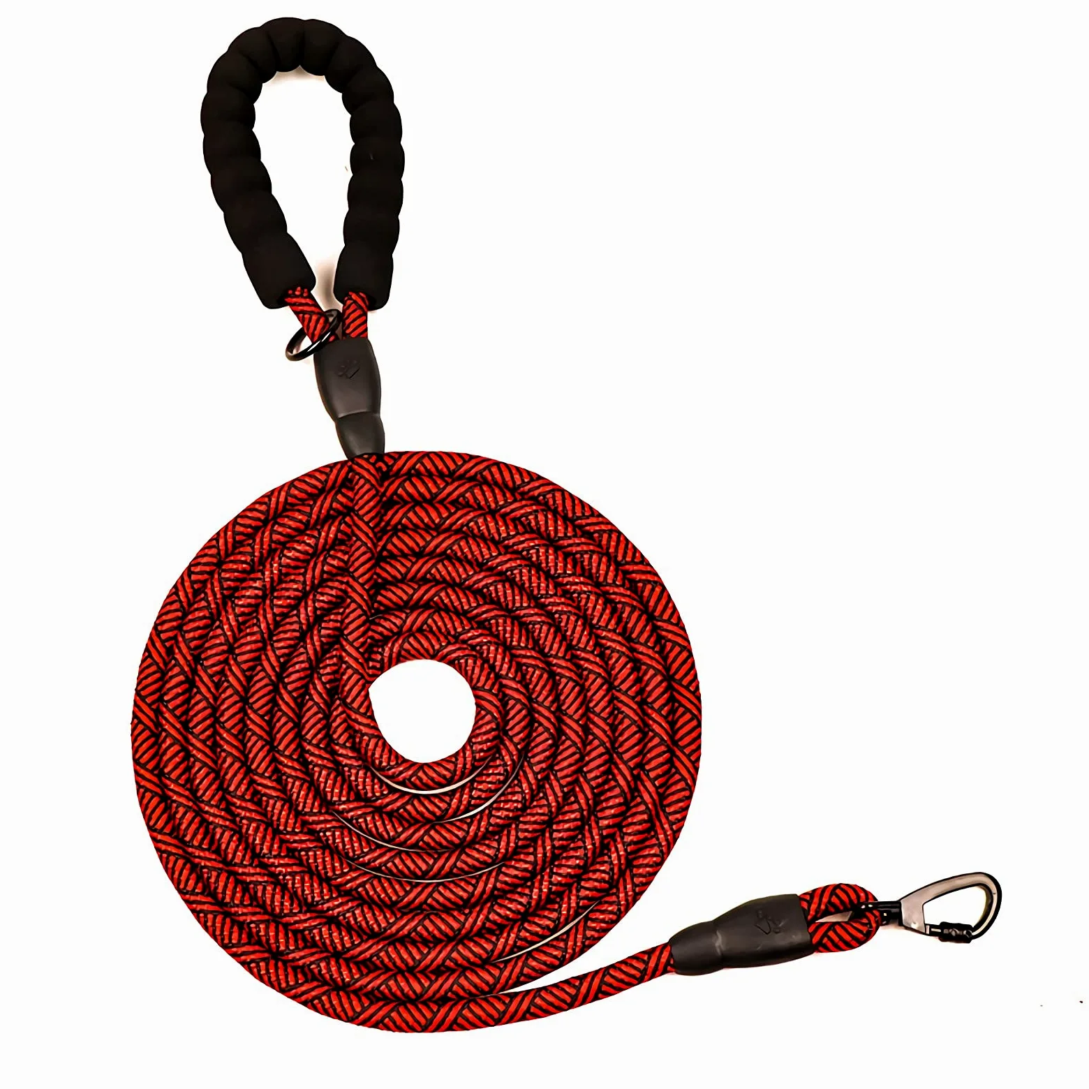 Laisse de dressage pour chien de 4,5 m de long, très résistante, réfléchissante, avec poignée rembourrée souple pour chiens de petite, moyenne et grande taille, rouge