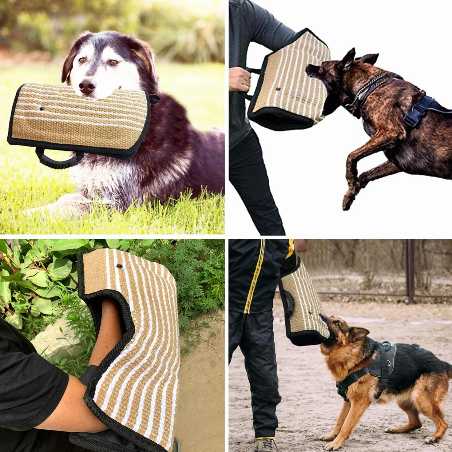 Manchon de Protection pour Chien en Jute Morsure de Chien Manche Épaisse Formation