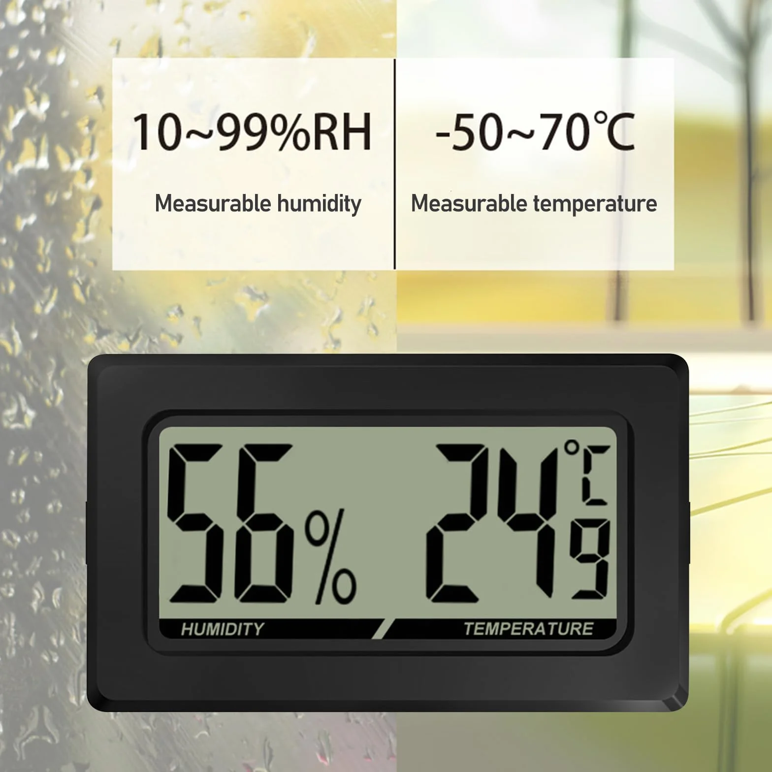 Lot De 10Thermomètre Hygromètre Digital LCD Mini thermomètre hygromètre hygromètre thermomètre thermomètre reptiles numérique intérieur pour bureau, cuisine, incubateur de jardin