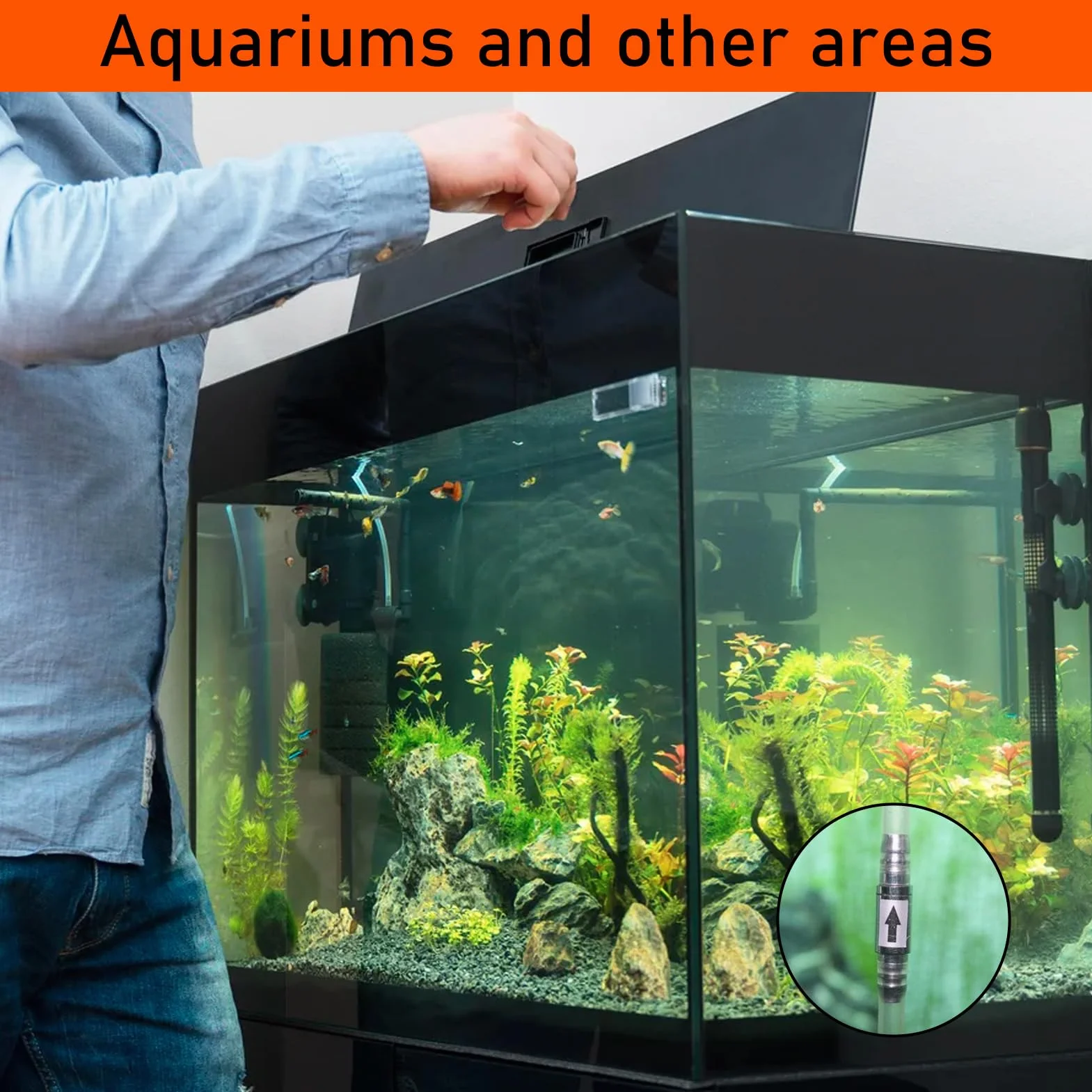 Clapets anti-retour acier inoxydable CO2 4 mm pour aquarium pompe à air diffuseur