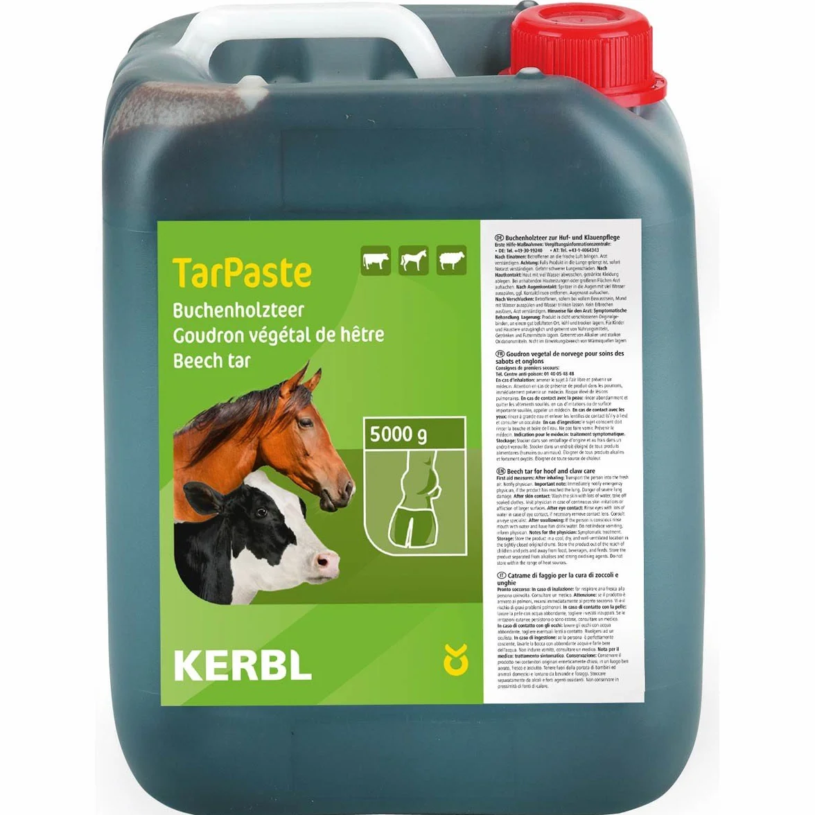 Kerbl goudron végétal de hetre pour chevaux 5kg