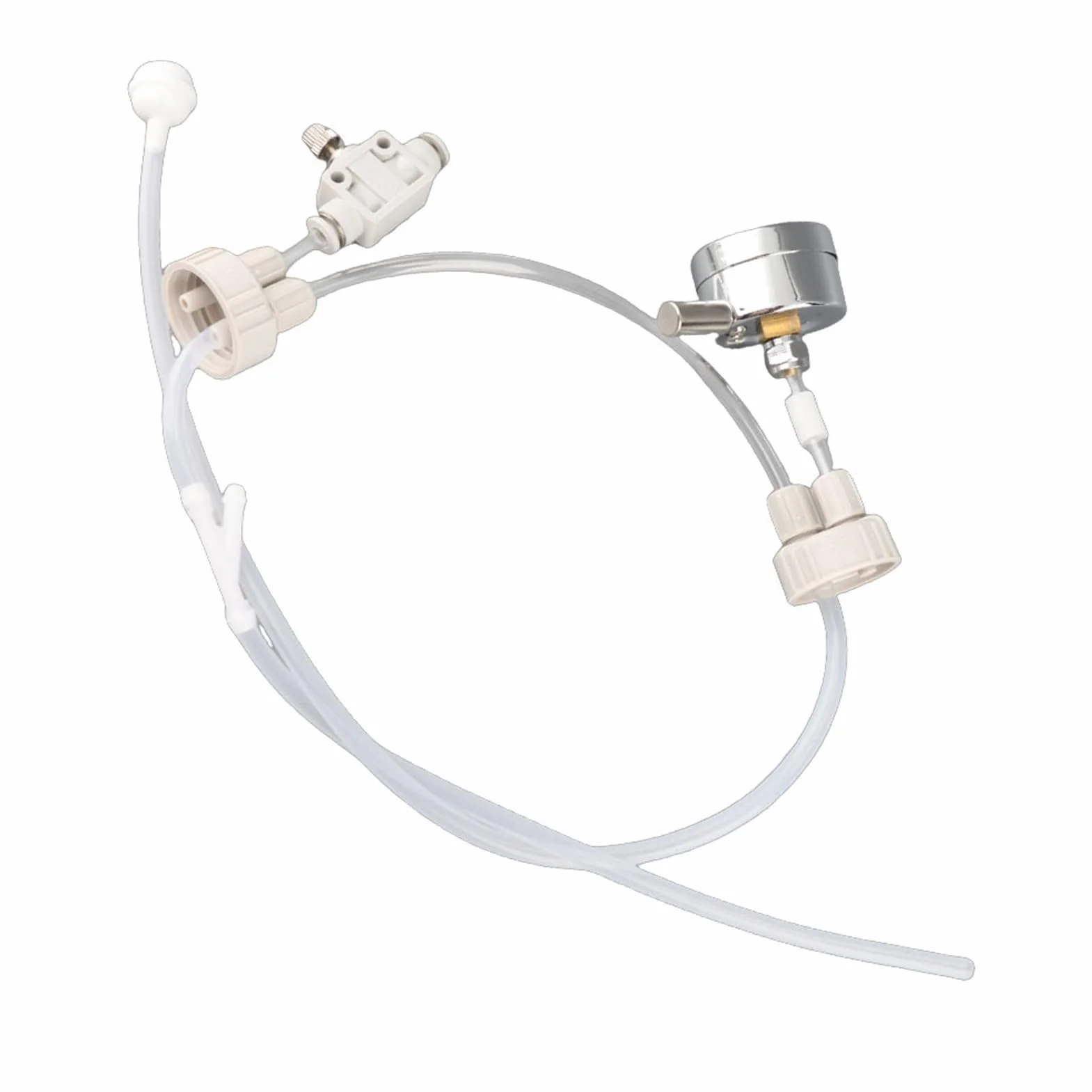 Kit Système Générateur CO2 avec Manomètre DIY Aquarium Plante Bouchon Bouteille Valve Tube Pro