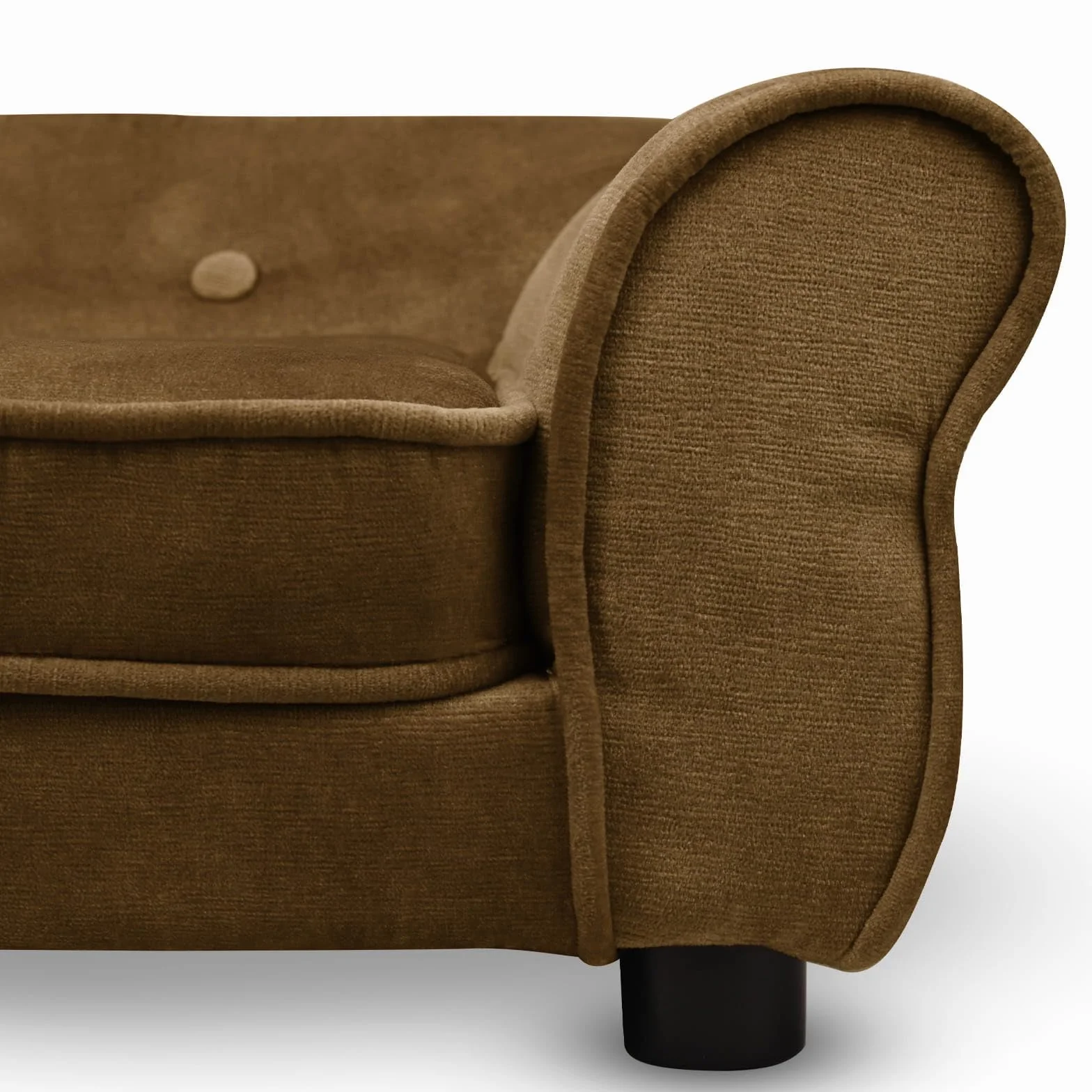 MG Design Canapé pour Chien et Chat Marron Structure en Bois Assise rembourrée Facile à Nettoyer