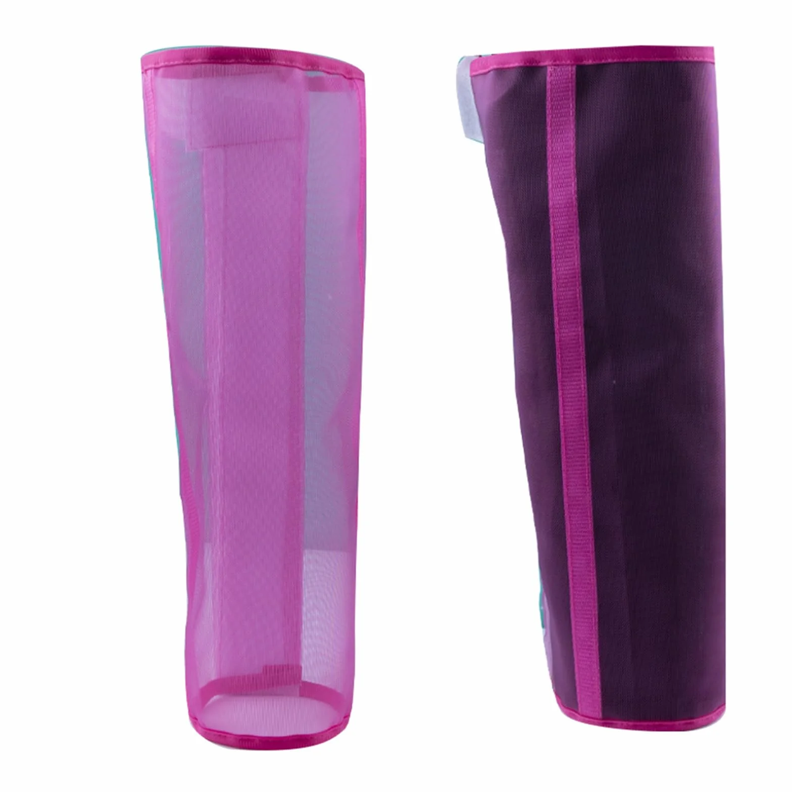 Scnvsi 4 pièces Bottes Anti-Mouches pour Chevaux en Maille Leggings Respirantes Protection des Jambes
