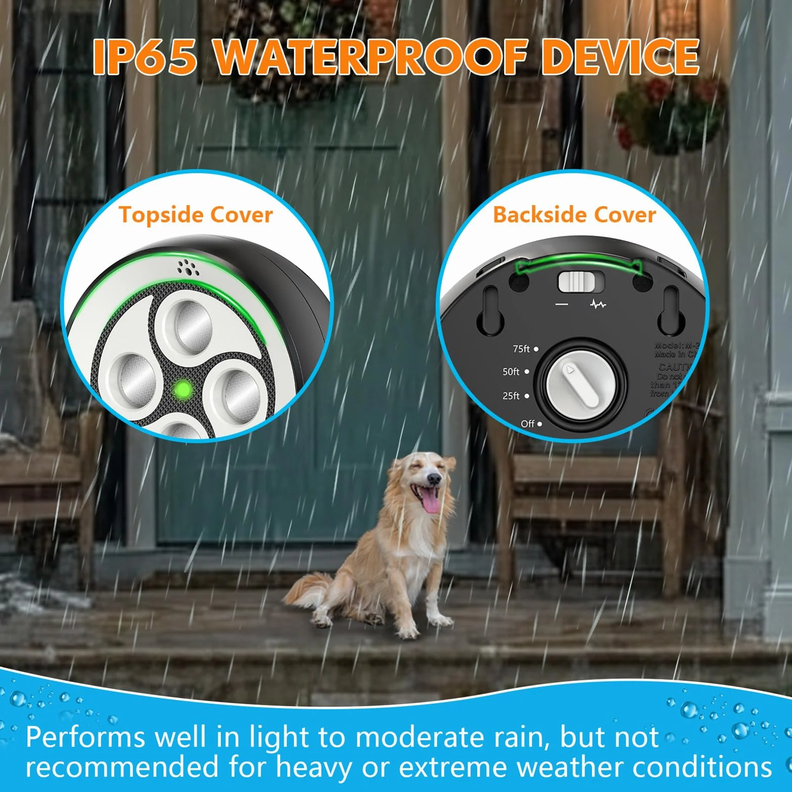 Anti Aboiement Chien Ultrason Puissant Télécommande 3 Portées IP65 Rechargeable Automatique