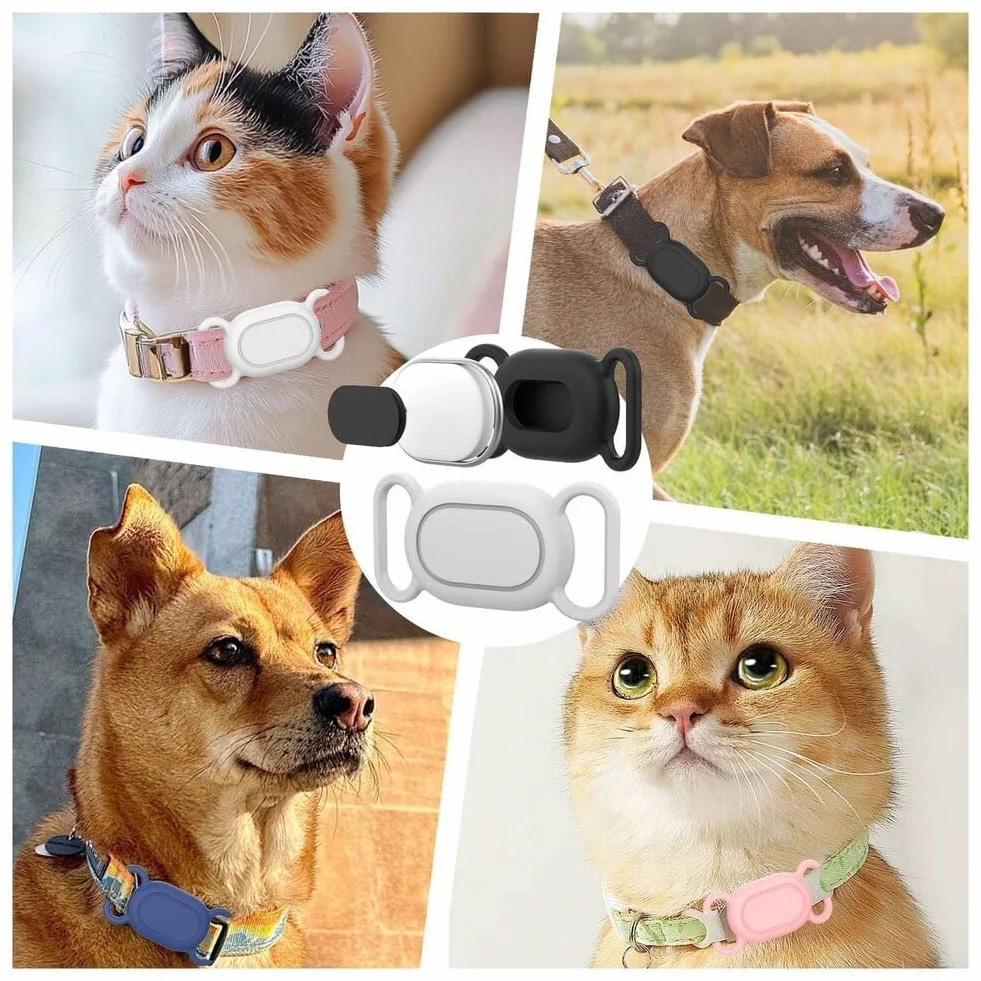 Pour Xiaomi Smart Tag, positionnement animal de compagnie, coque en silicone étanche pour chat, anti-perte, résistante aux rayures, accessoire de protection pour Xiaomi (noir)