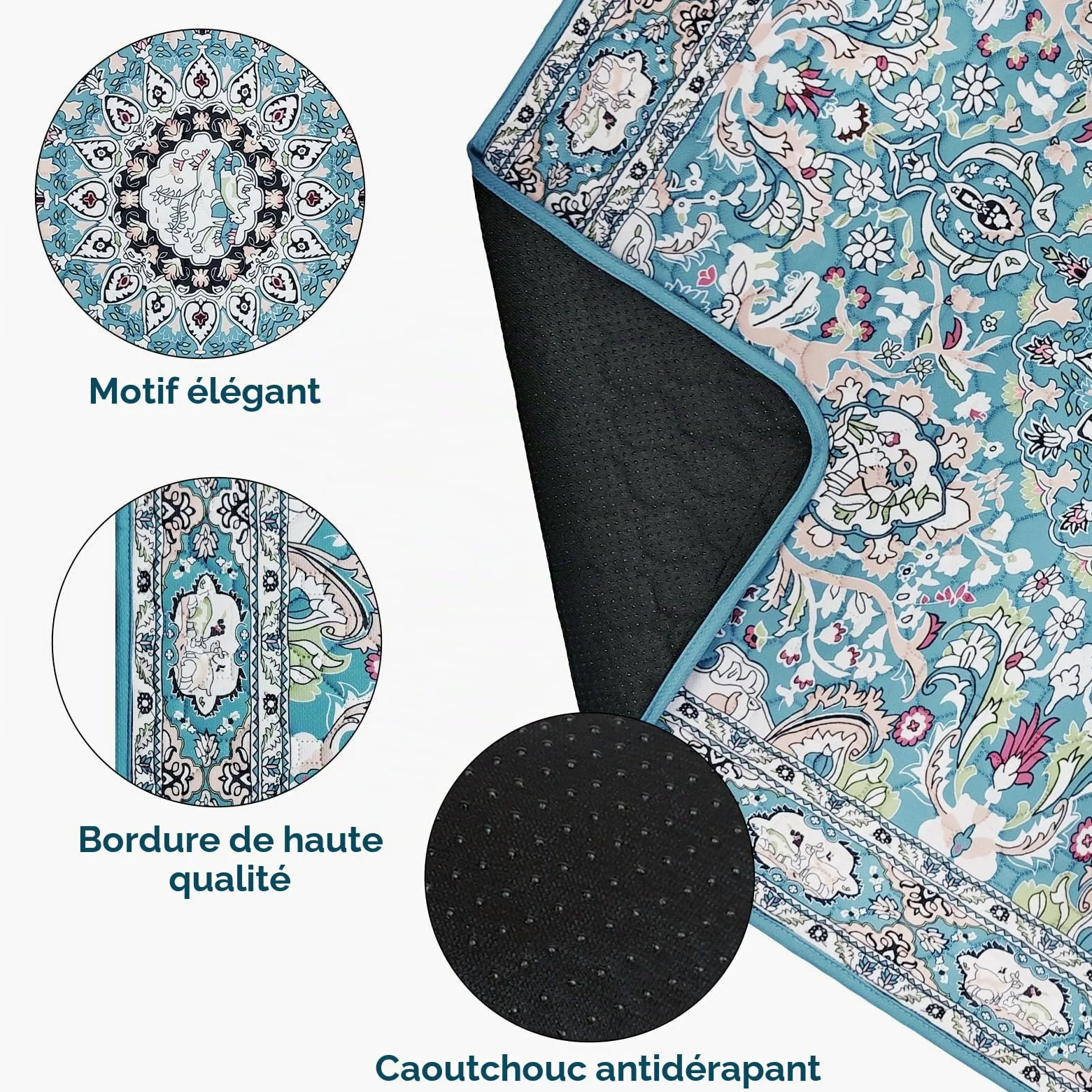 Tapis Hygiéniques Lavables pour Chien,182 x182cm, Imperméables pour Chiot | Tapis d'apprentissage Absorbants et à Séchage Rapide, Réutilisables avec, étanches pour Animal Domestique avec Phéromones