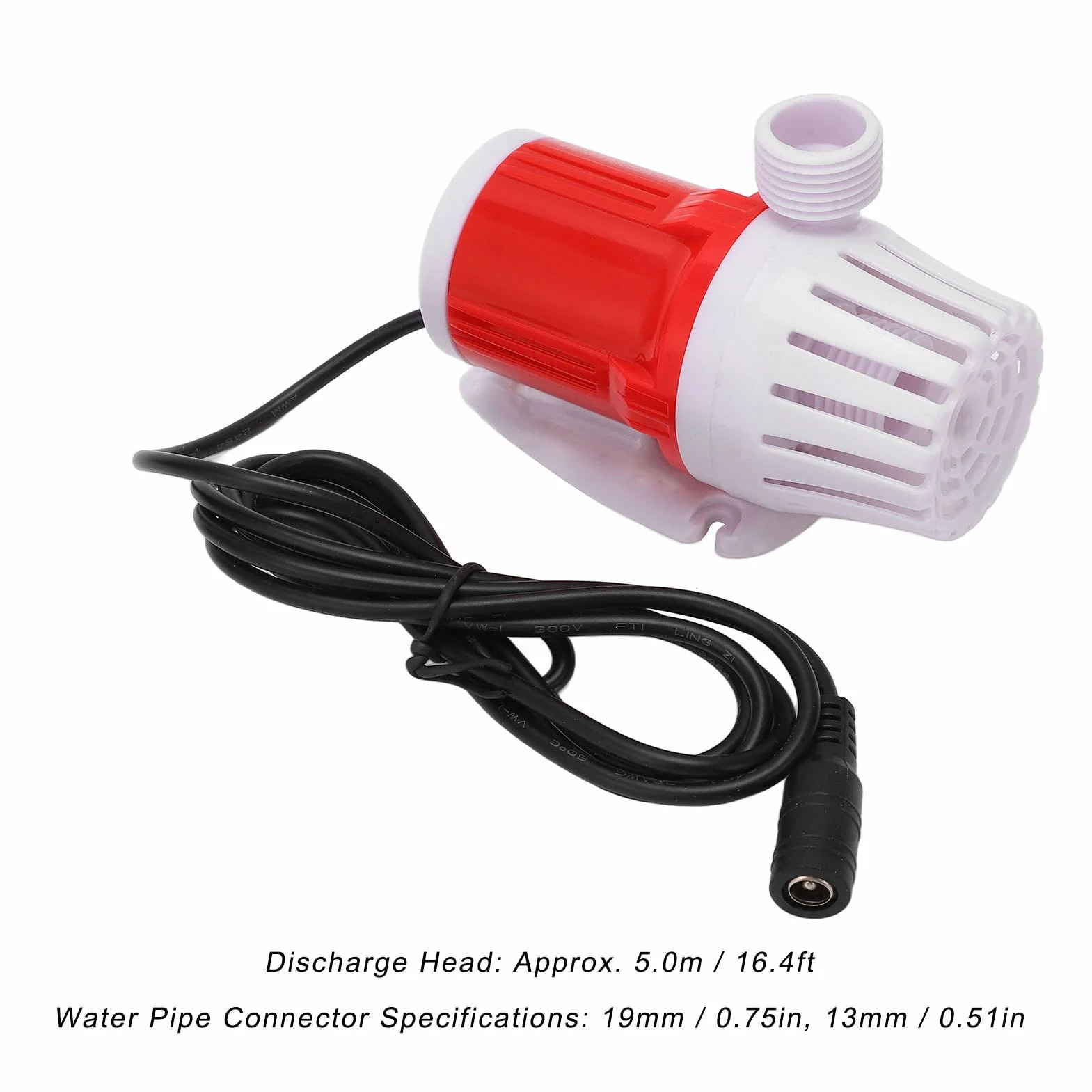 Pompe de surpression 1200 L/h 20 W DC 12 V sans balais automatique faible bruit pour aquarium bassin