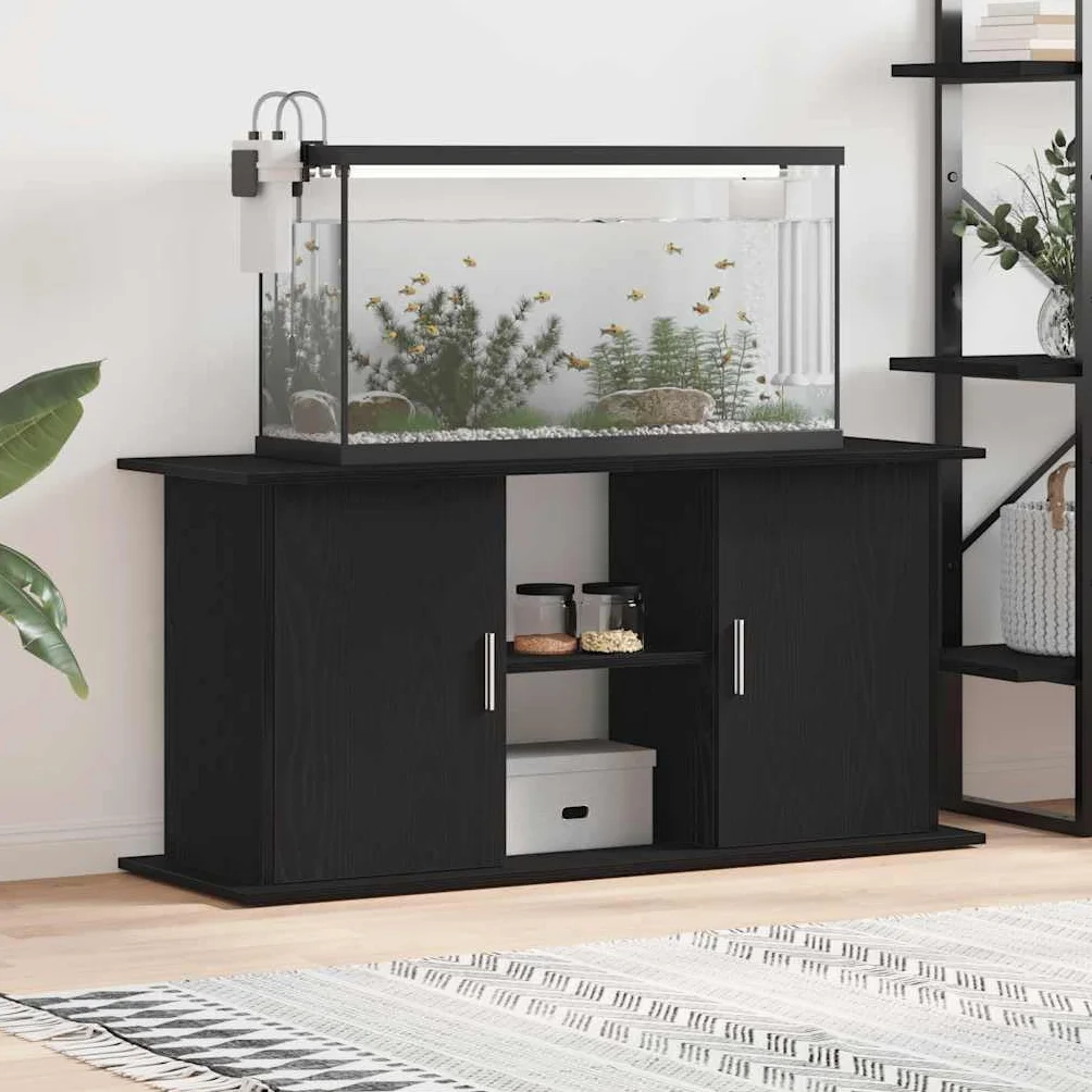 Meuble pour Aquarium Tomostar Chêne Noir 121x41x58 cm Bois d'Ingénierie